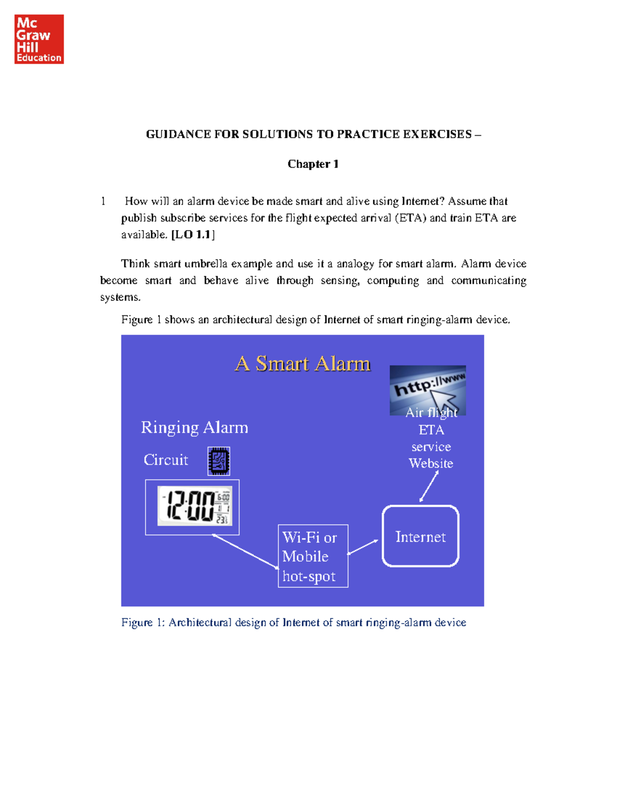 Chapter 1 Practice Exercise Solutions for IoT Concepts and Design - Studocu