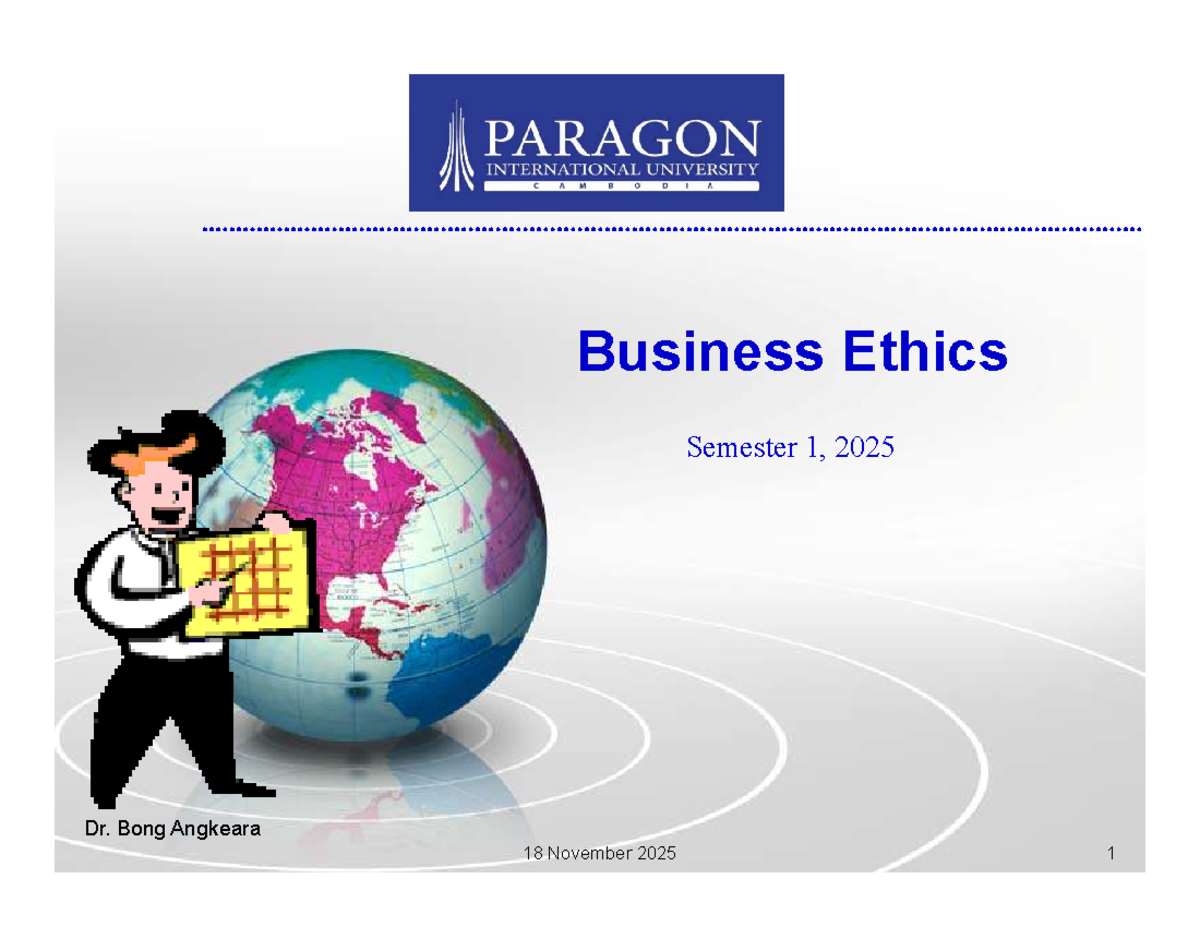 BUS 101: Chapter 1 - Introduction to Business Ethics (Nov 2025) - Studocu