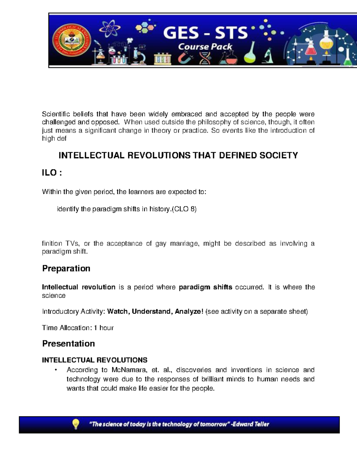 2-Intellectual-Revolution: Key Paradigm Shifts in Science & Society ...