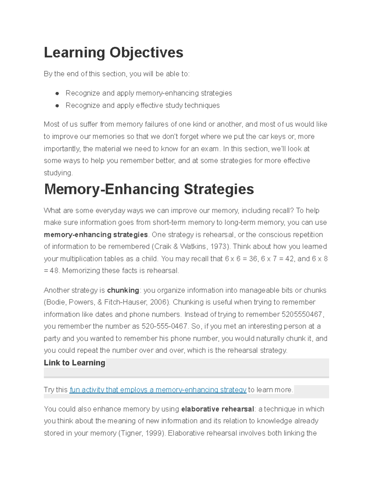 Memory-Enhancing Strategies: Effective Study Techniques for PSY 101 ...