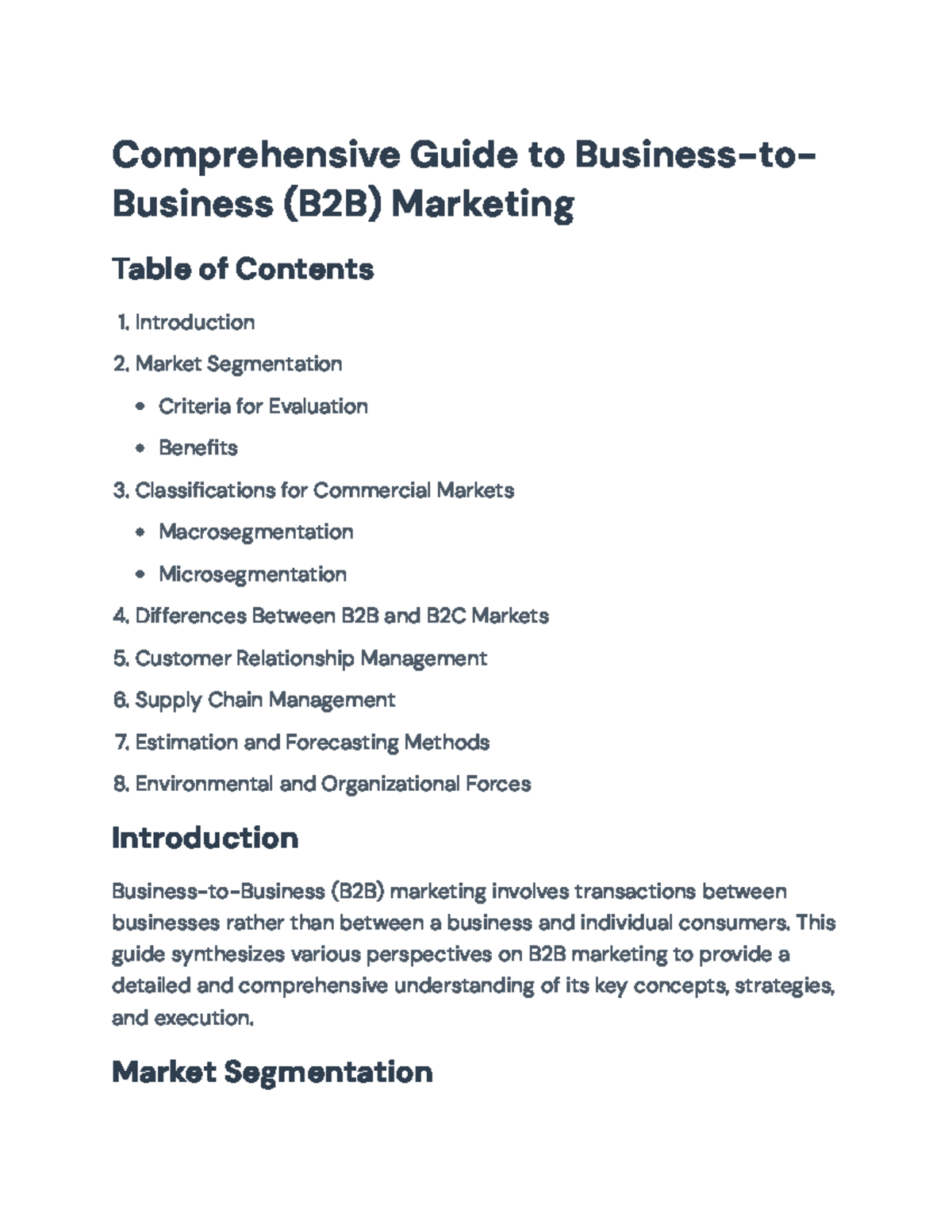 Comprehensive Guide to B2B Marketing Strategies and Practices ...