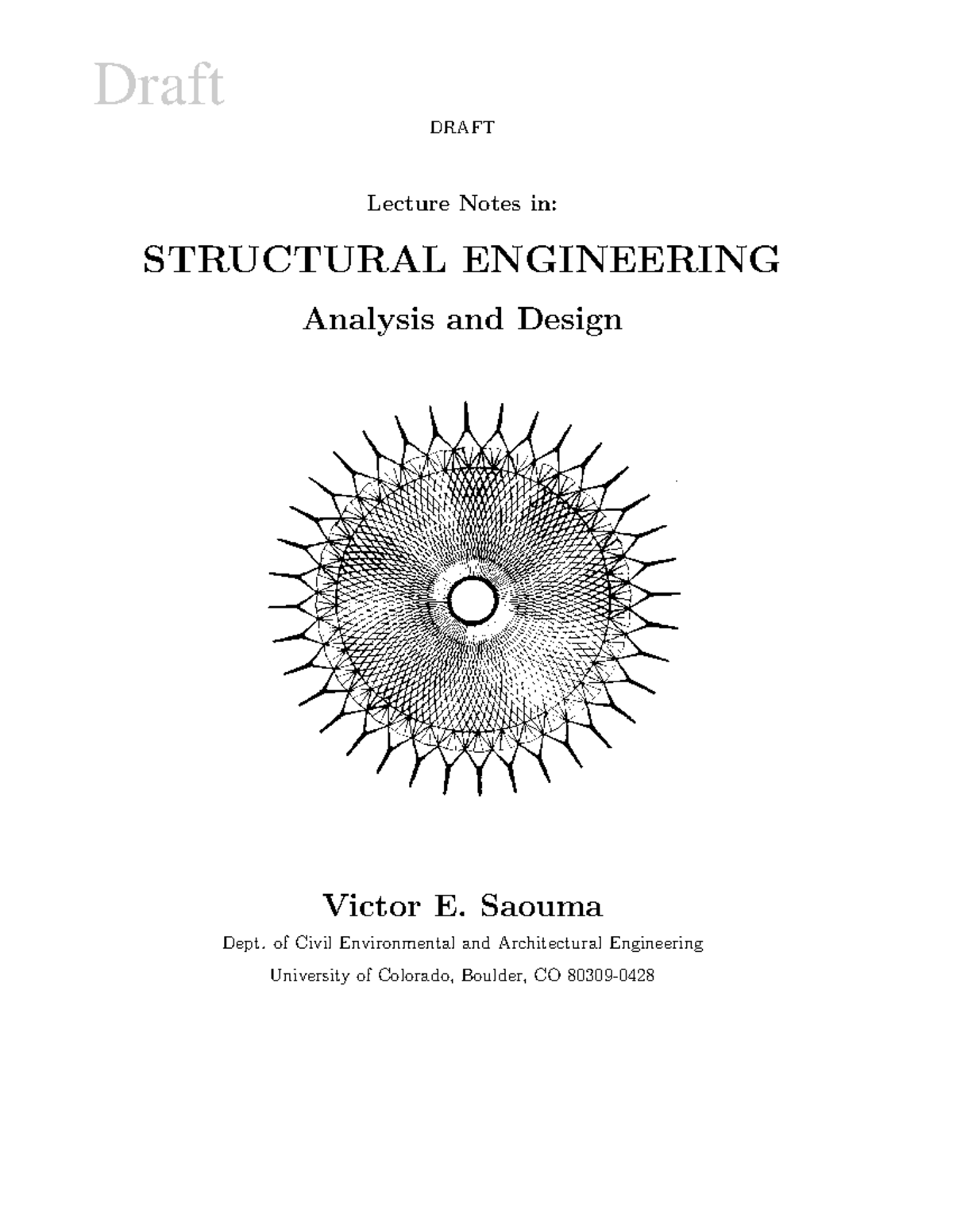 Structural Engineering - Lecture Notes on Analysis and Design - Studocu