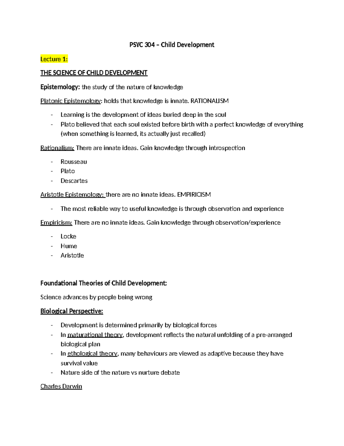 Child Development Theories: Key Concepts & Perspectives - PSYC 304 ...