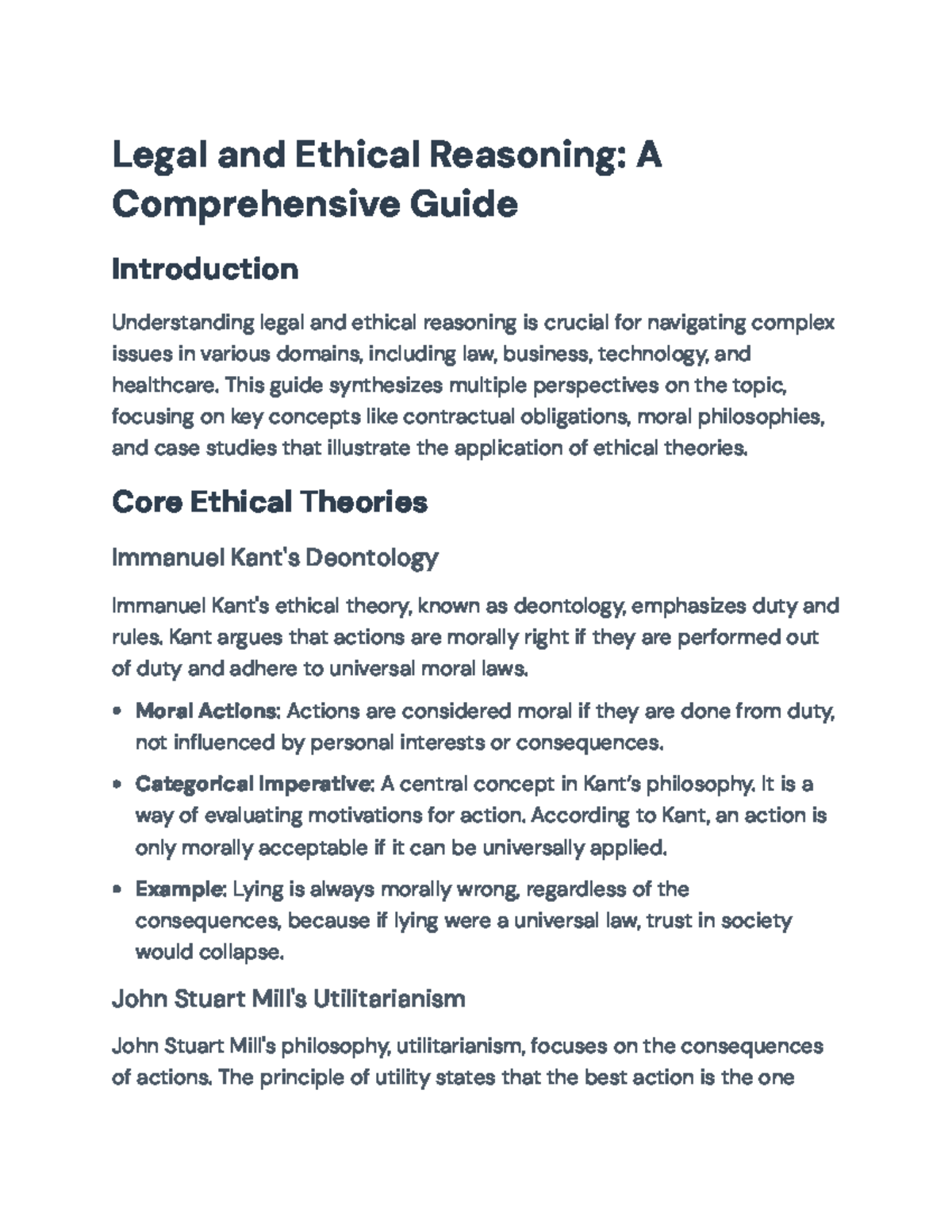 Legal and Ethical Reasoning: A Comprehensive Guide for Challenging ...