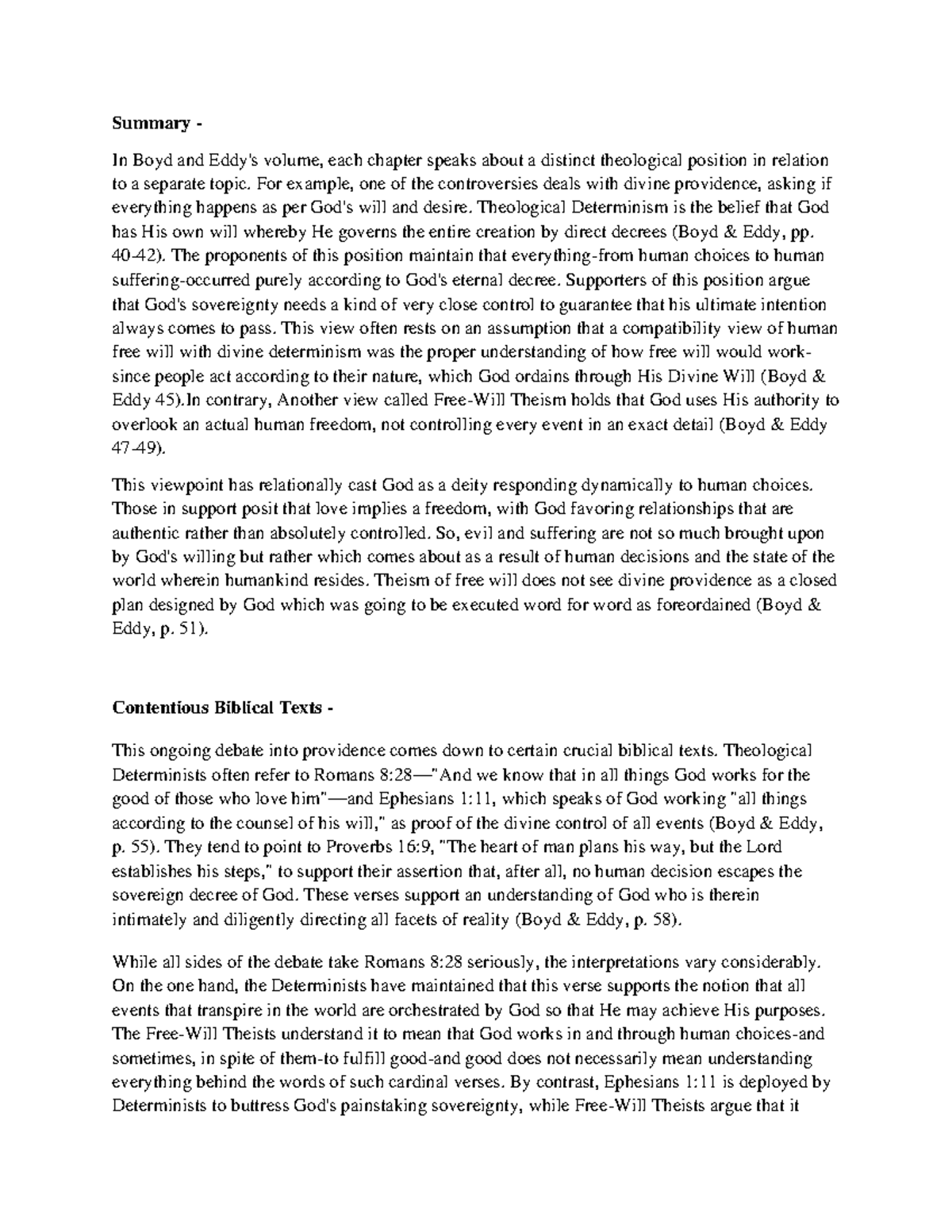 Document 2 - gdgg - Summary - In Boyd and Eddy's volume, each chapter ...