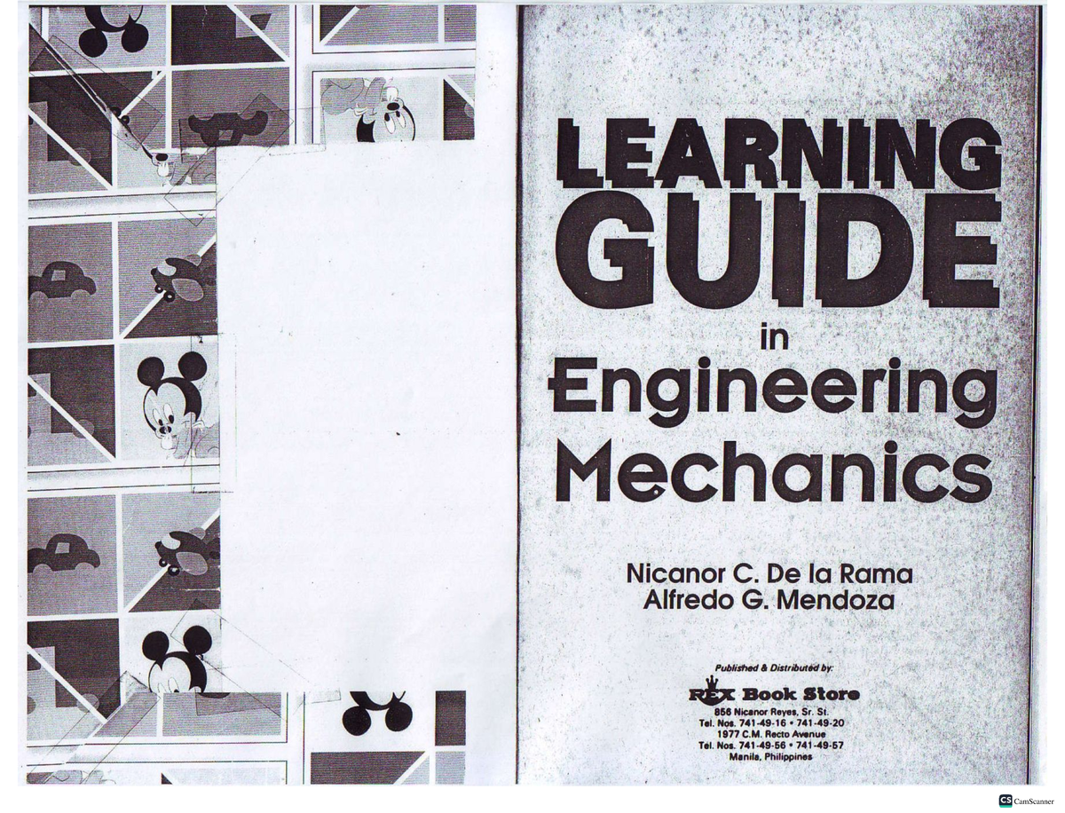 ENG MECH CS Learning Guide: Principles of Engineering Mechanics - Studocu