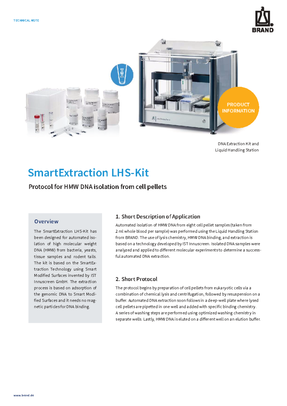 Technical Note LHS 0124: SmartExtraction Protocol for HMW DNA Isolation ...
