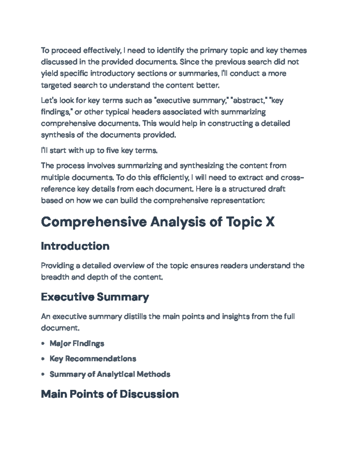 Comprehensive Analysis & Future Directions: Topic X Overview - Studocu