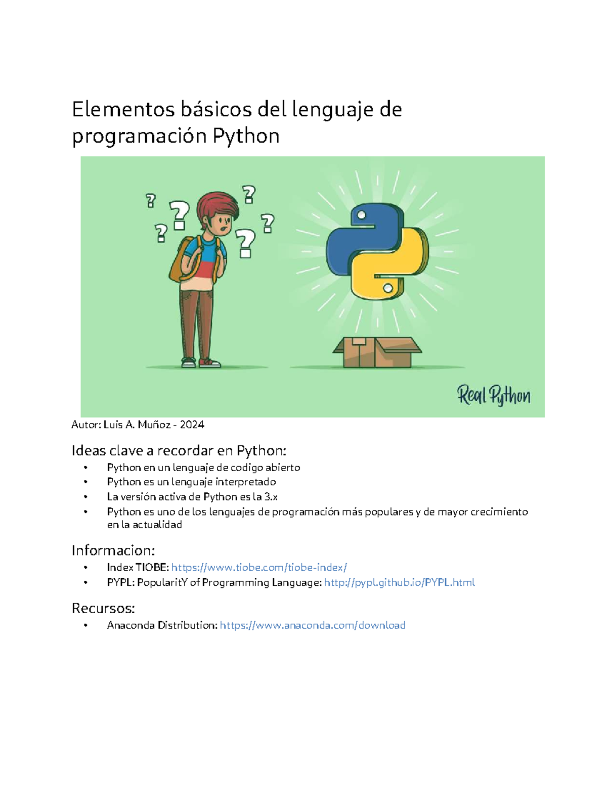 Vertopal.com Semana 01 - Elementos basicos en Python - Elementos ...