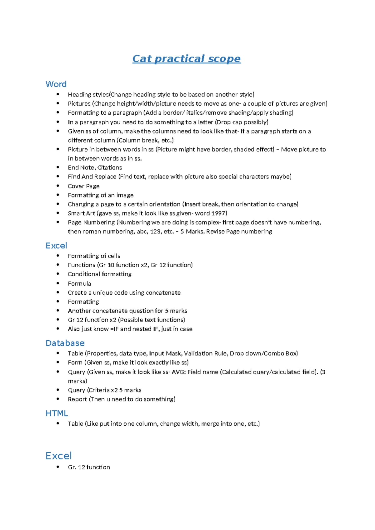 CAT Notes on Software: OS, Applications, and Malware Overview (2024 ...