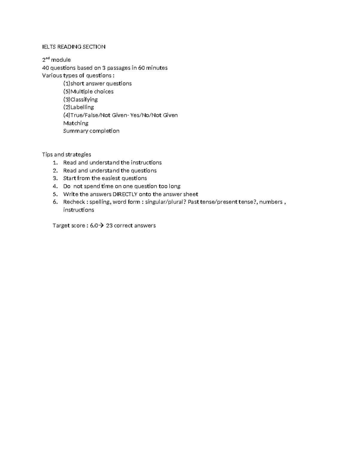 Ielts Reading Section - general introduction - IELTS READING SECTION 2 ...