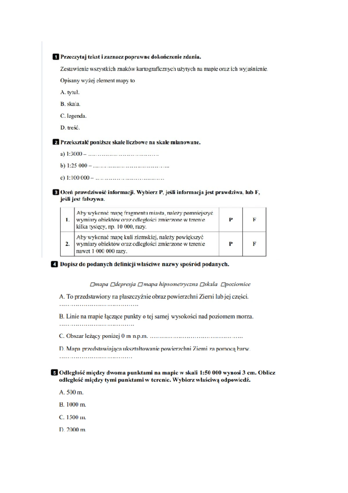 Mapa Polski Sprawdzian Dla 1 Klasy Podstawowej www.studocu.com