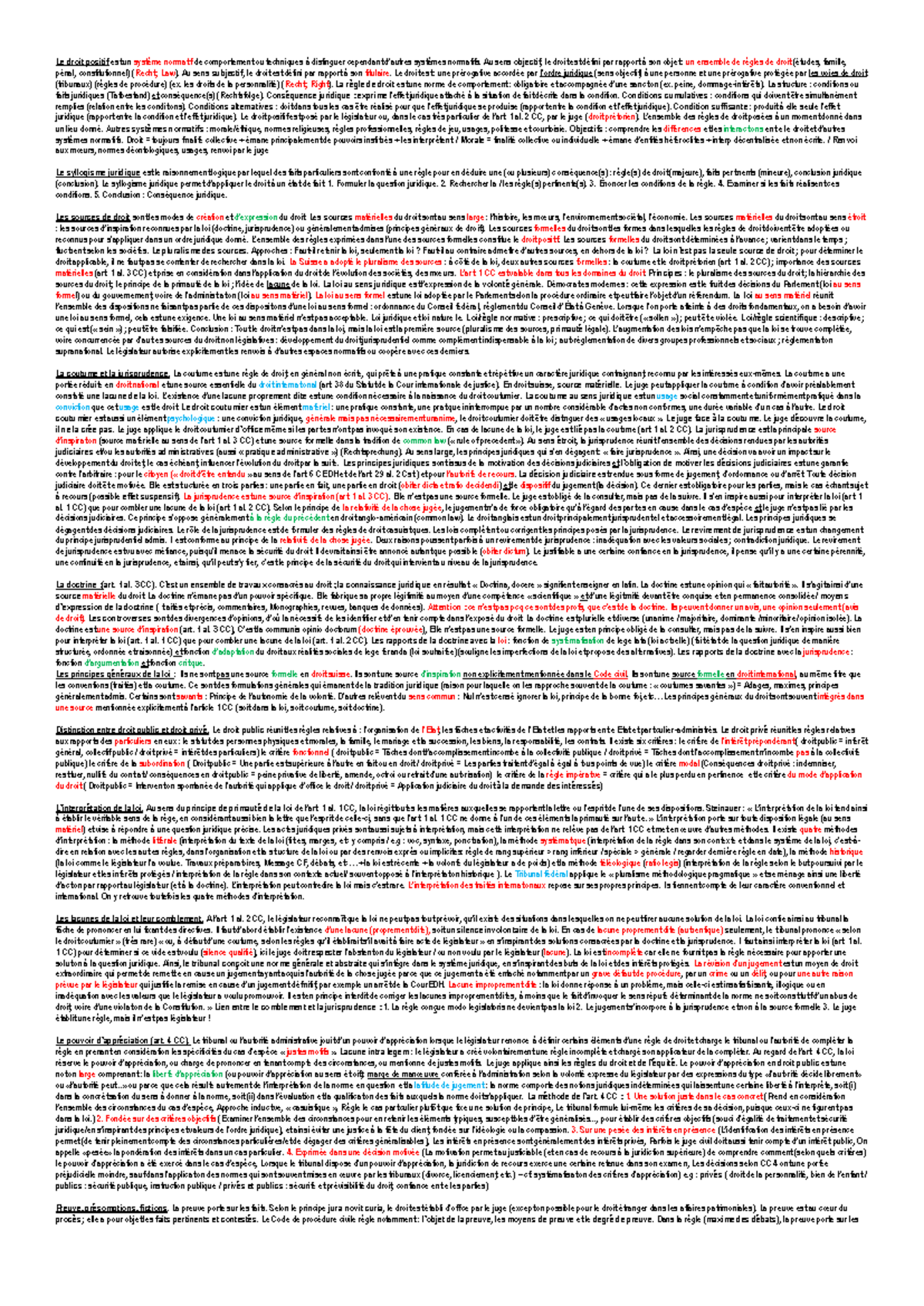 222 - Le droit positif est un système normatif de comportement ou ...