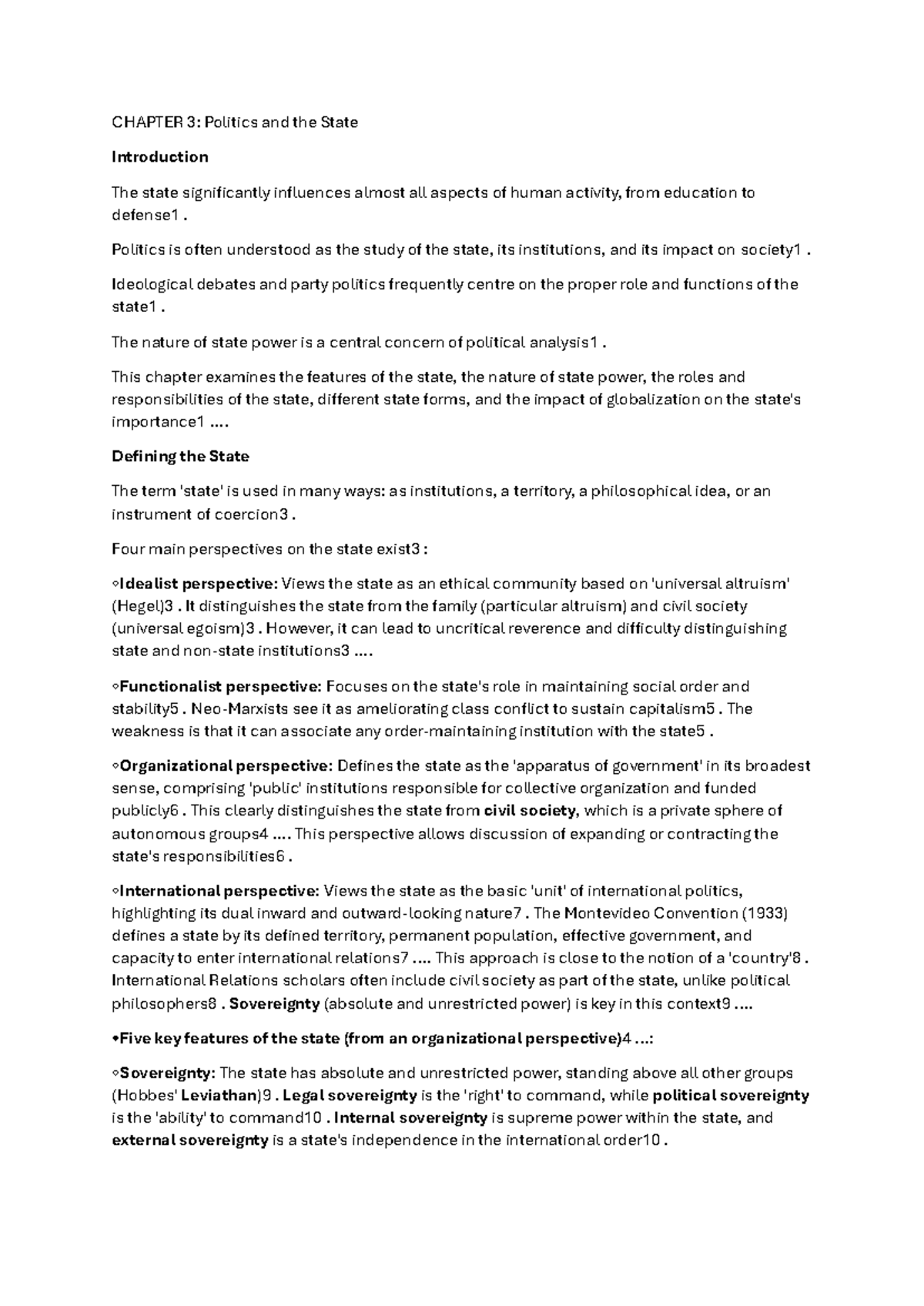 Heywood - Politics and the State: Chapter 3 Analysis & Insights - Studocu