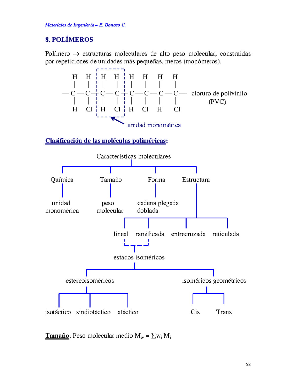 Materiales poliméricos - Materiales de Ingeniería – E. Donoso C ...