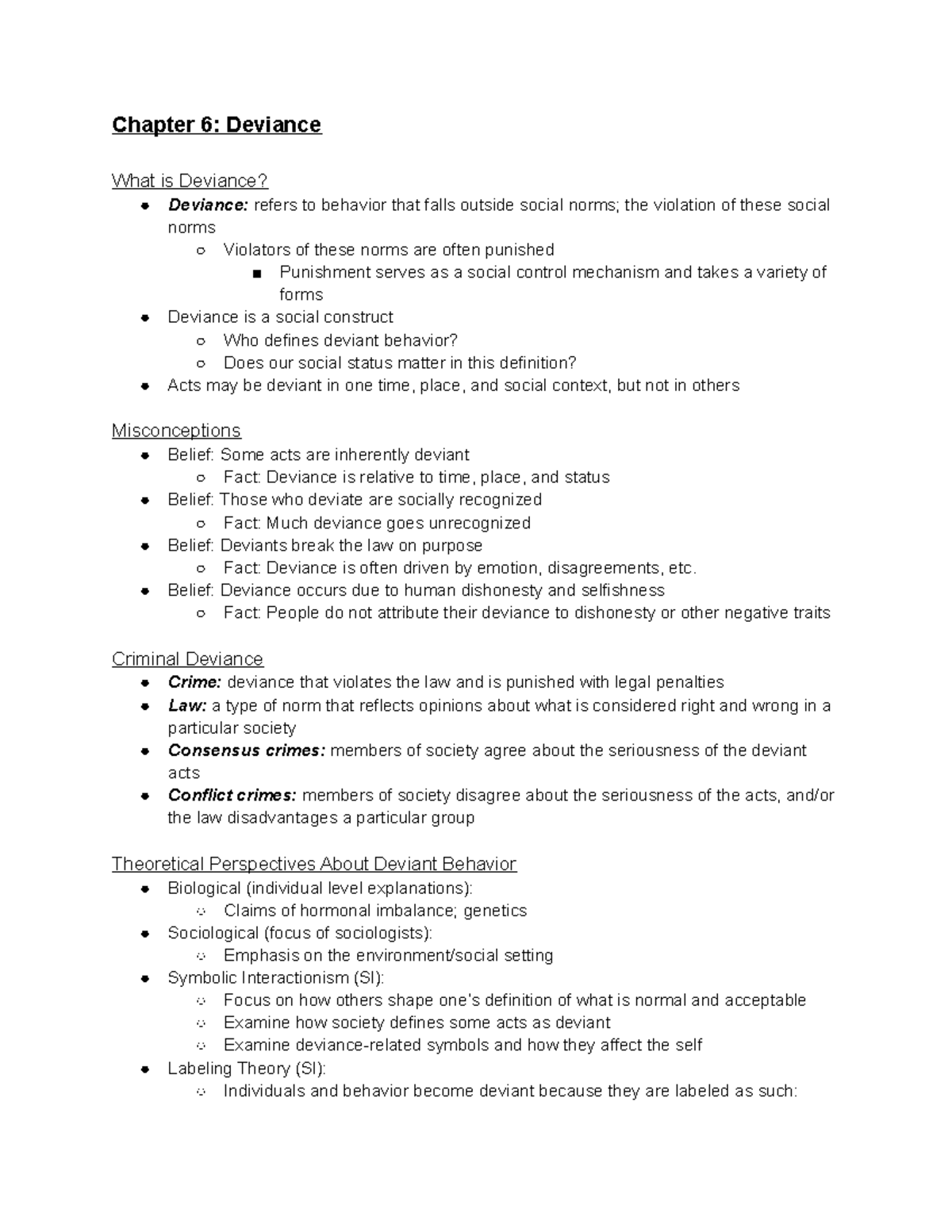 Chapter 6: Deviance - Chapter 6: Deviance What is Deviance? Deviance ...