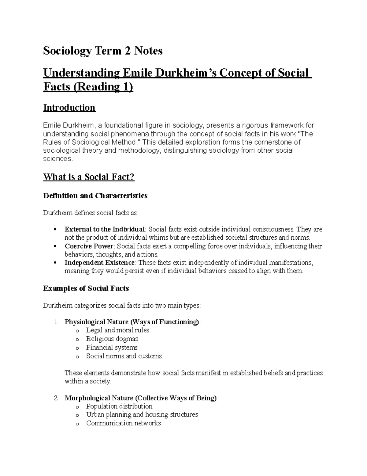 Sociology 101: Week 1 Readings & Key Concepts in Anthropology - Studocu