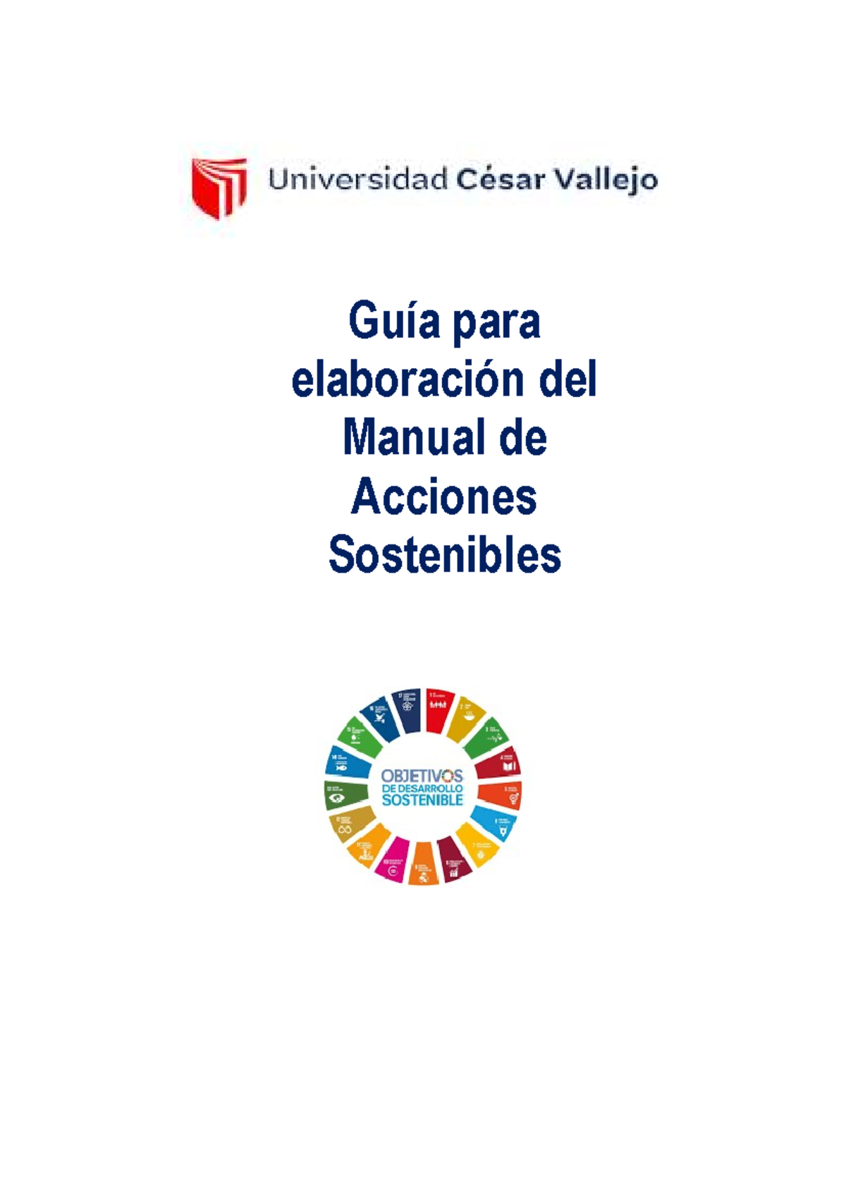 Guía del Manual de Acciones Sostenibles 2025-1: Estructura y Propuestas ...