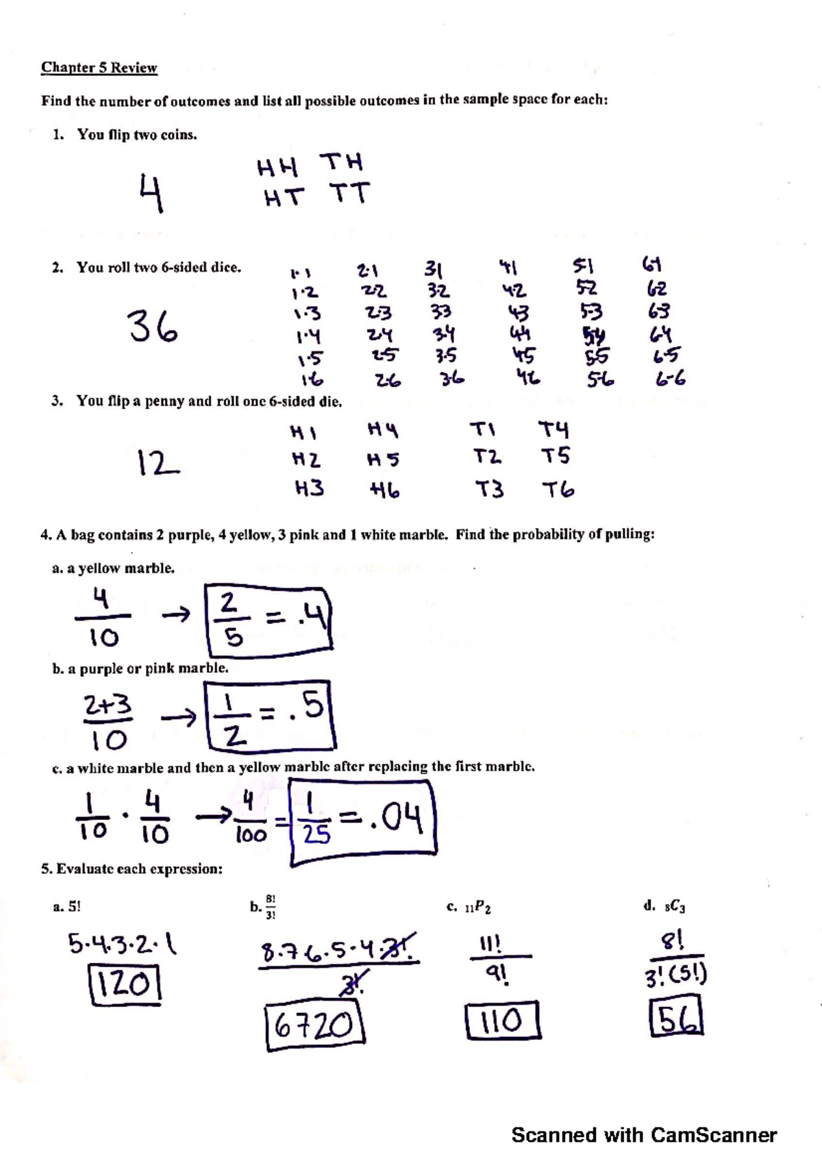 Math 2 Chapter 5 Comprehensive Review Notes - Studocu