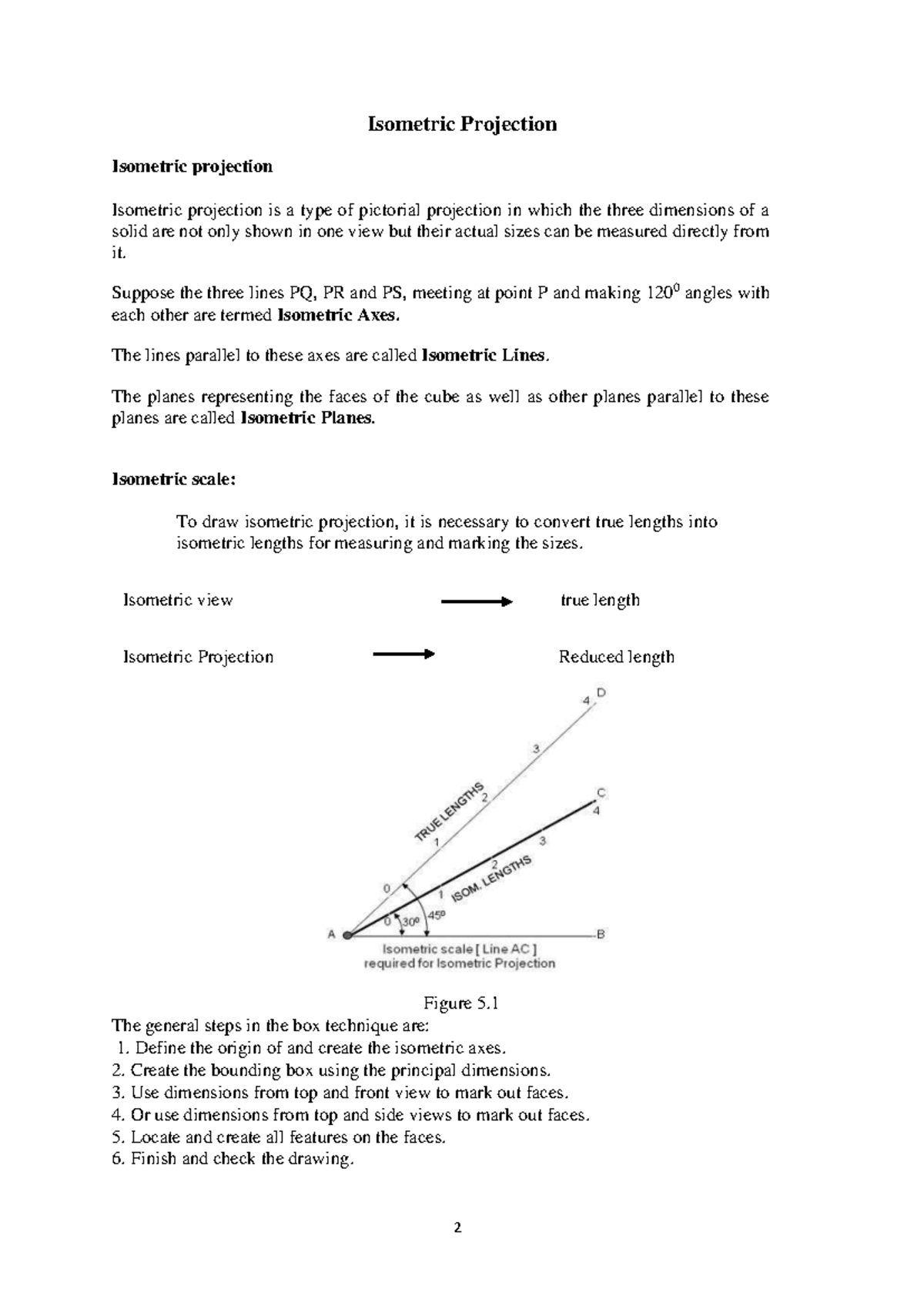 Isometric Projection Notes for Engineering Graphics (ENGR 101) - Studocu