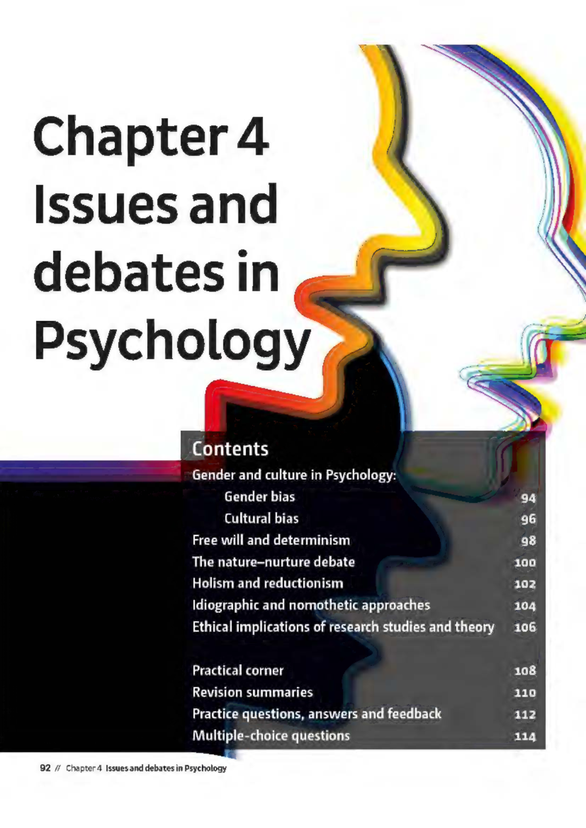 Chapter 4: Issues and Debates in Psychology (PSY101) - Studocu