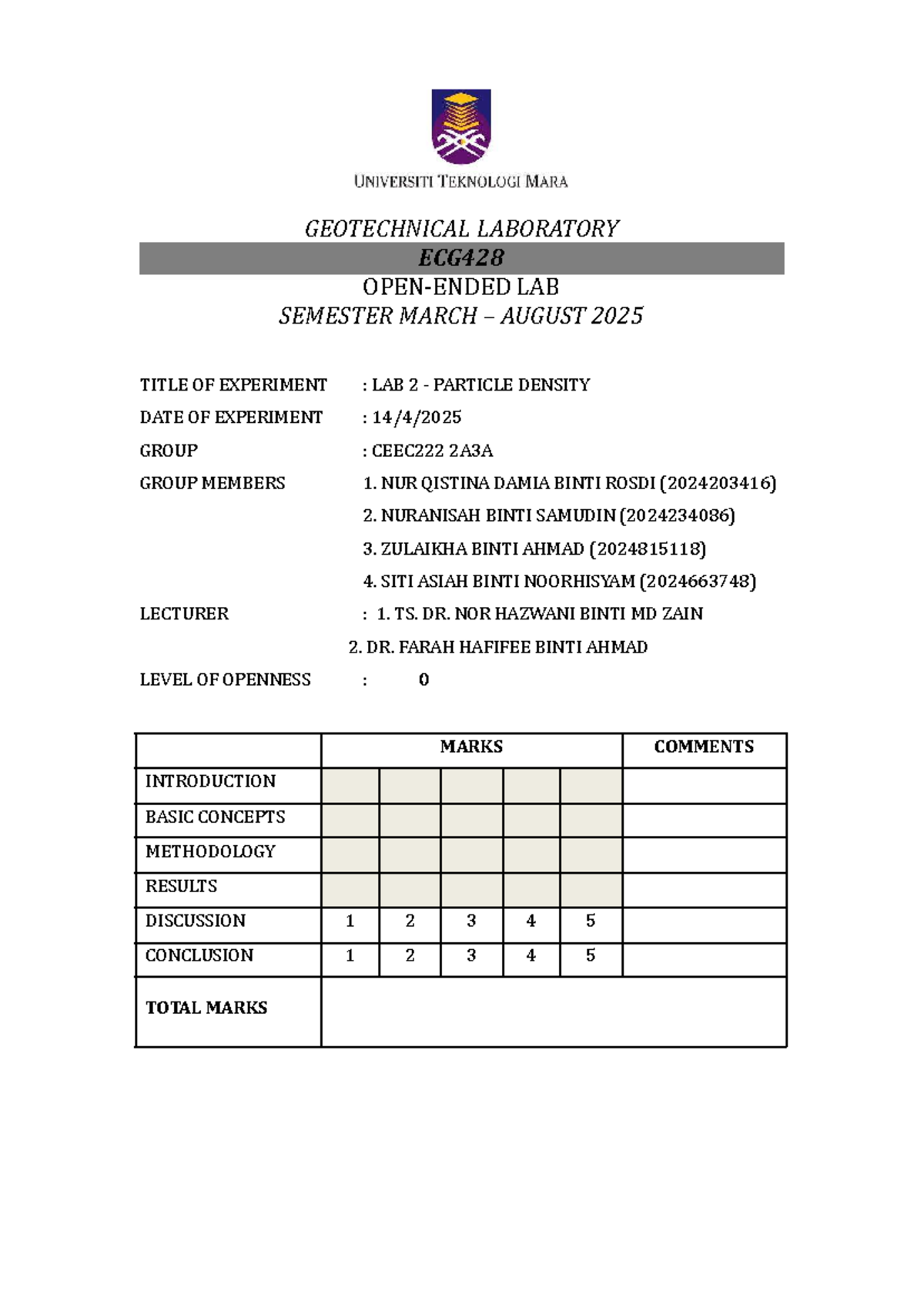 ECG428 Lab 2: Particle Density Experiment Report (March-August 2025 ...