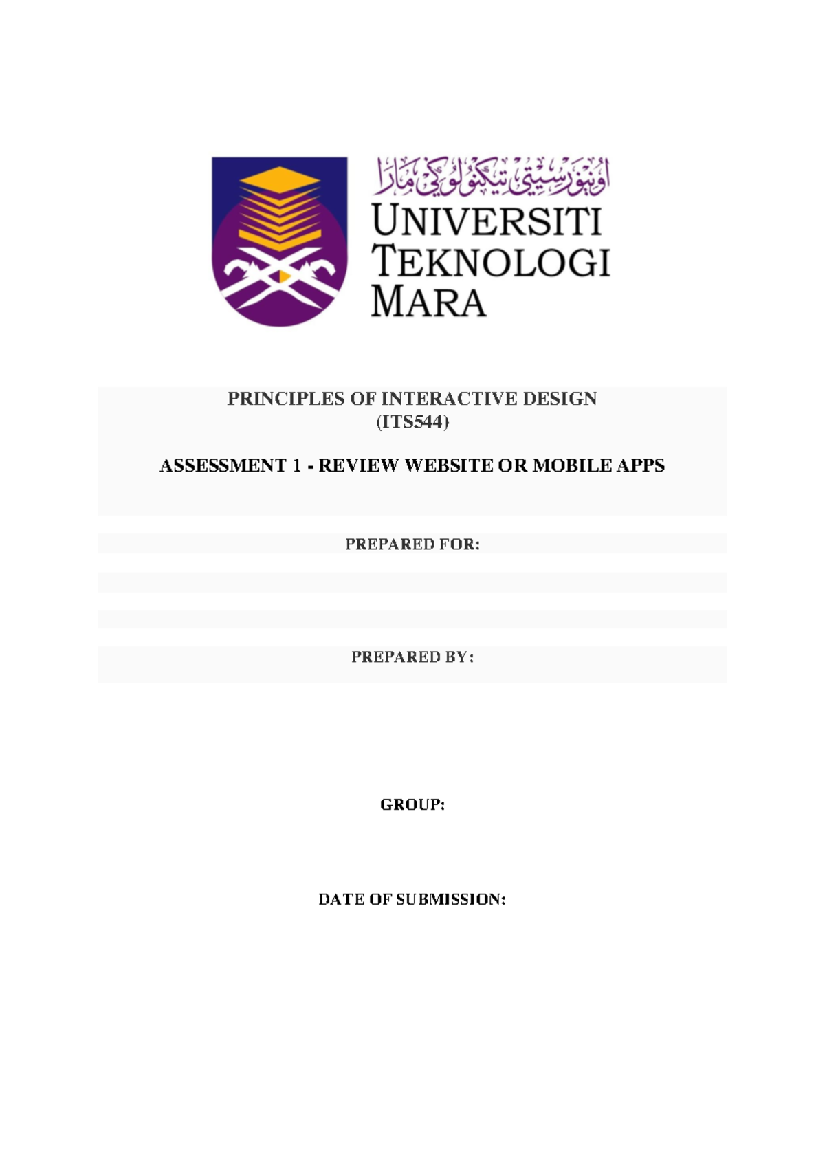 ICT551 Assessment 1 - Review of Clothing Websites and Apps - Document Preview