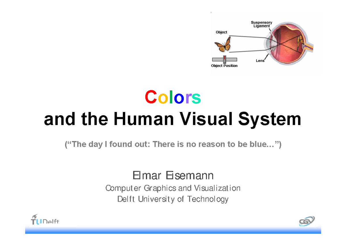 Data Vis - Lecture 03 - 2020: Colors & Human Visual System Overview ...