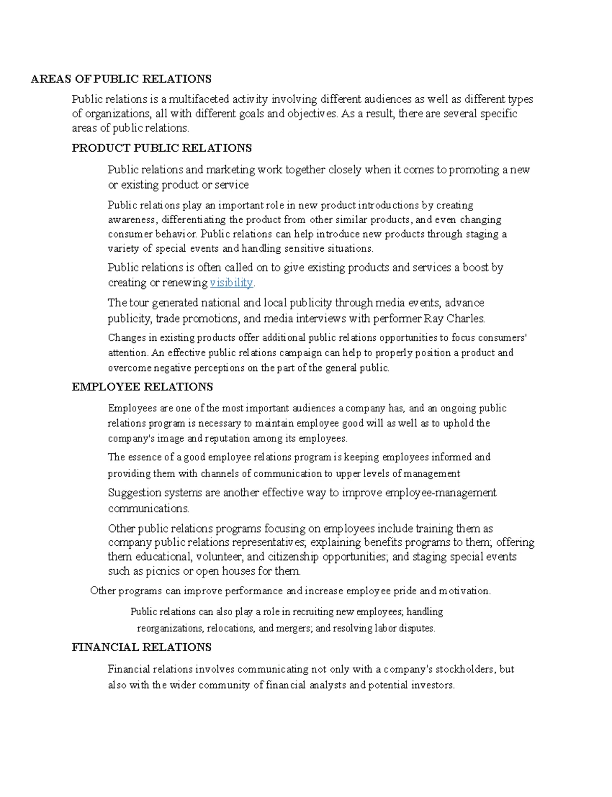 Introduction to Public Relations - LECTURE INTRODUCTION TO PUBLIC ...