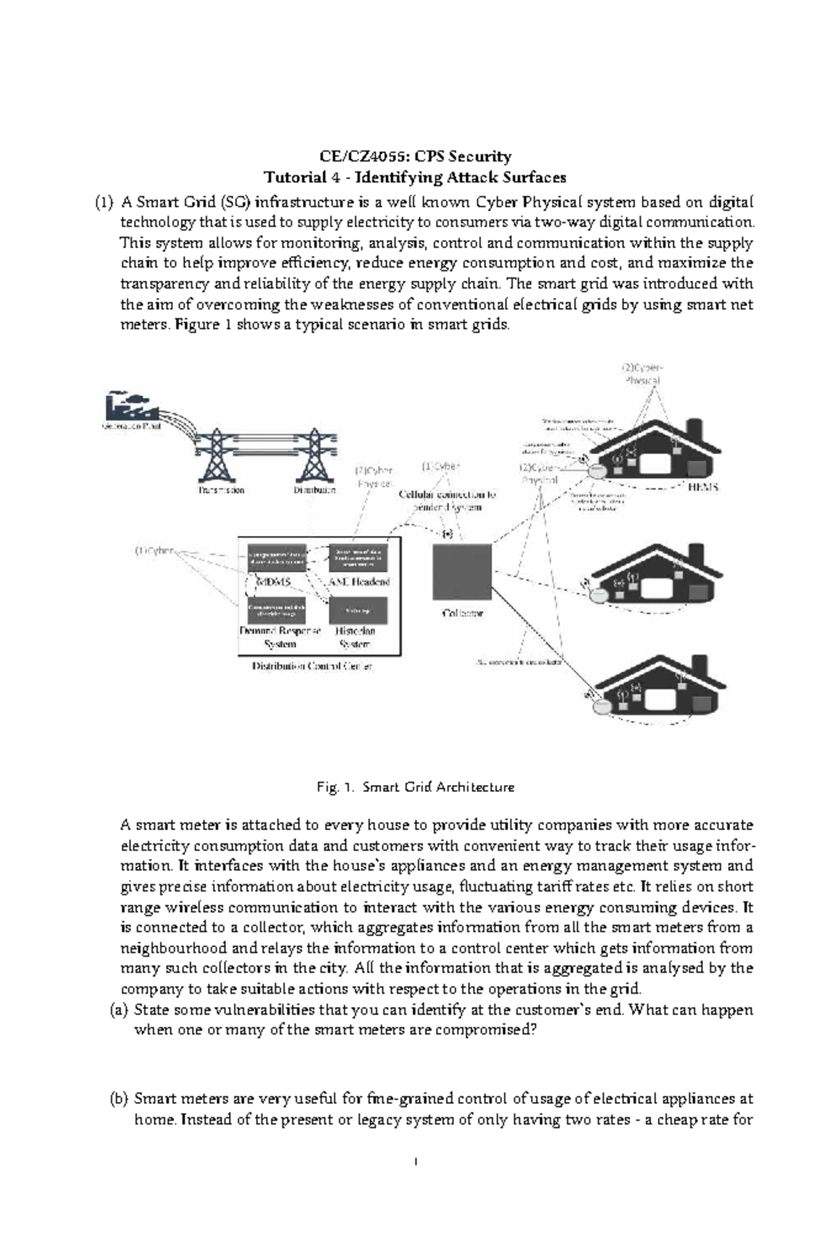 CPS Security Tutorial 4: Identifying Smart Grid Attack Surfaces - Studocu