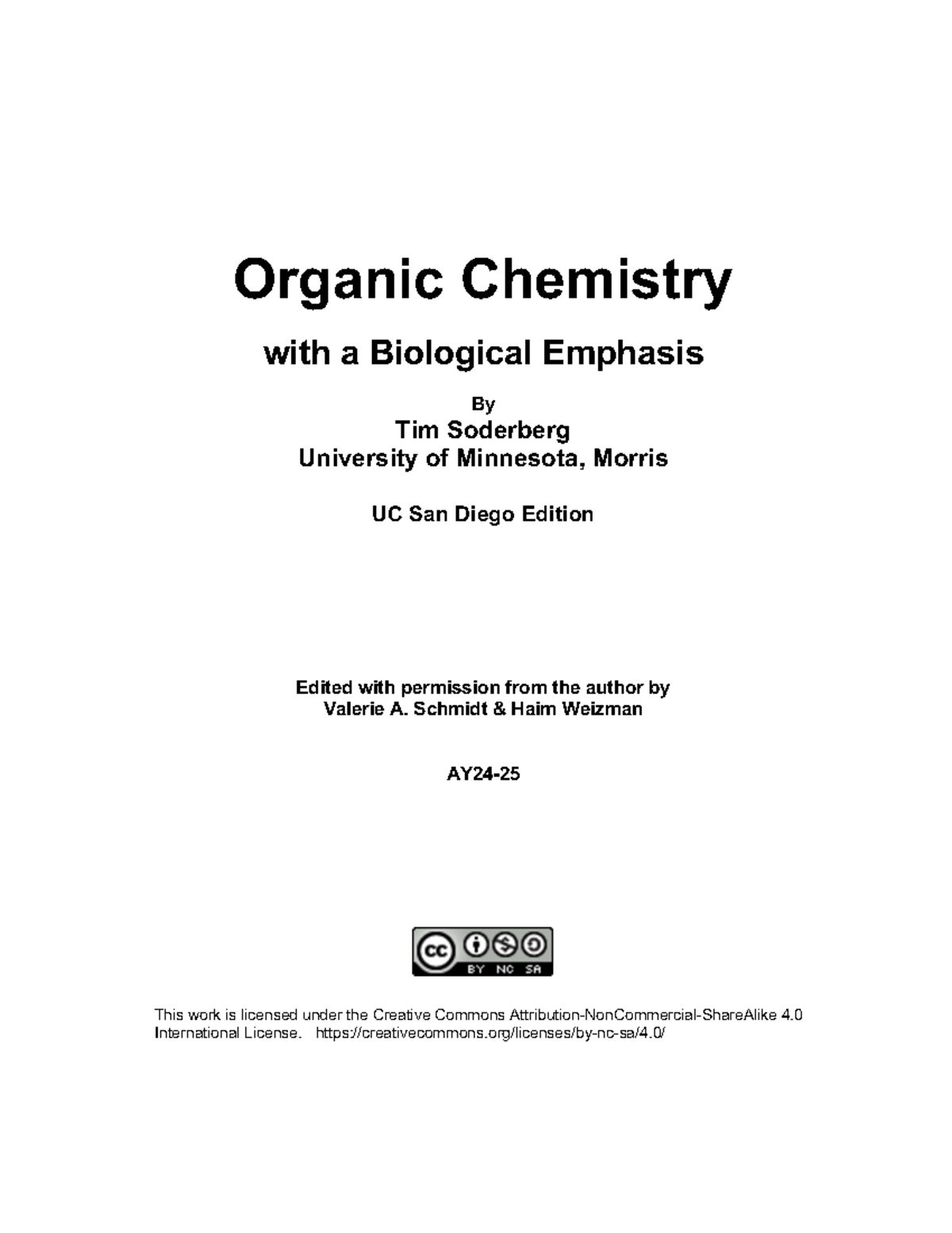 Textbook for Organic chemistry - Organic Chemistry with a Biological ...