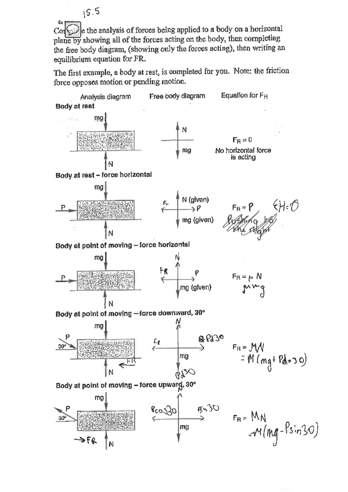 15.9 Assessment: Analysis of Forces on a Body in Equilibrium - Studocu
