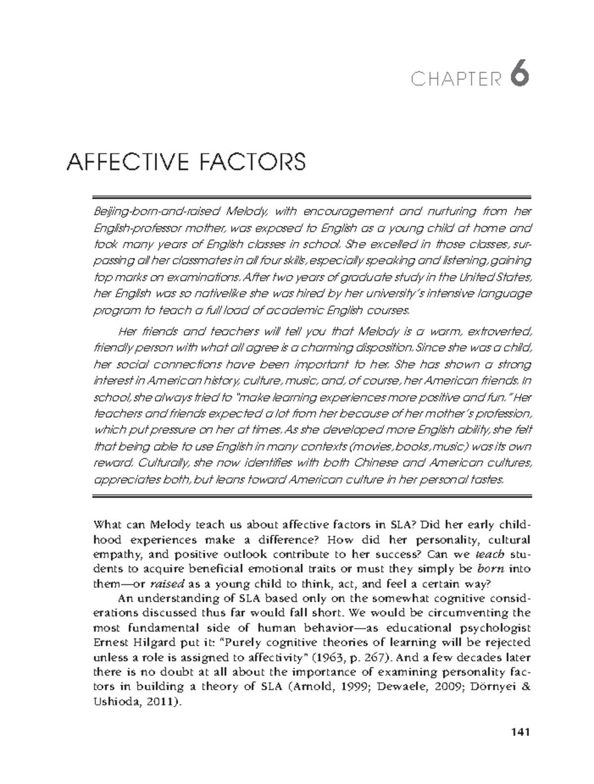PLLT 6: Affective Factors in Second Language Acquisition - Studocu