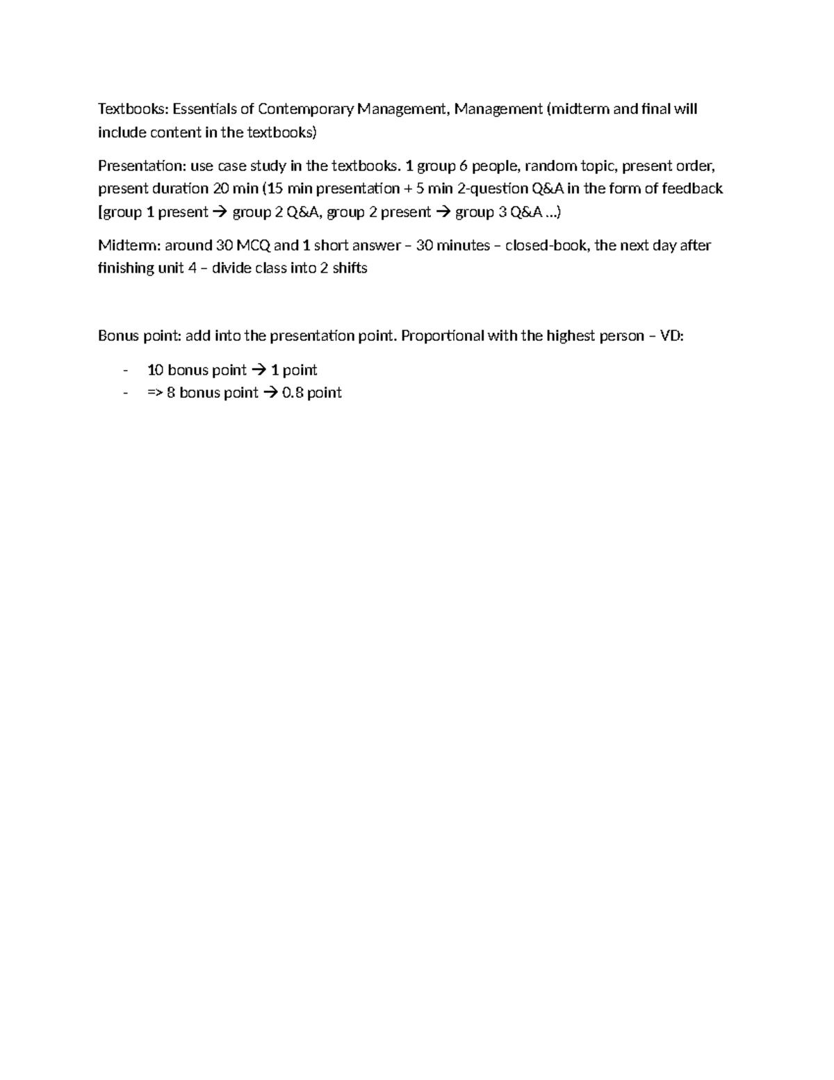 Management 101: Midterm & Final Exam Overview with Case Study Insights ...