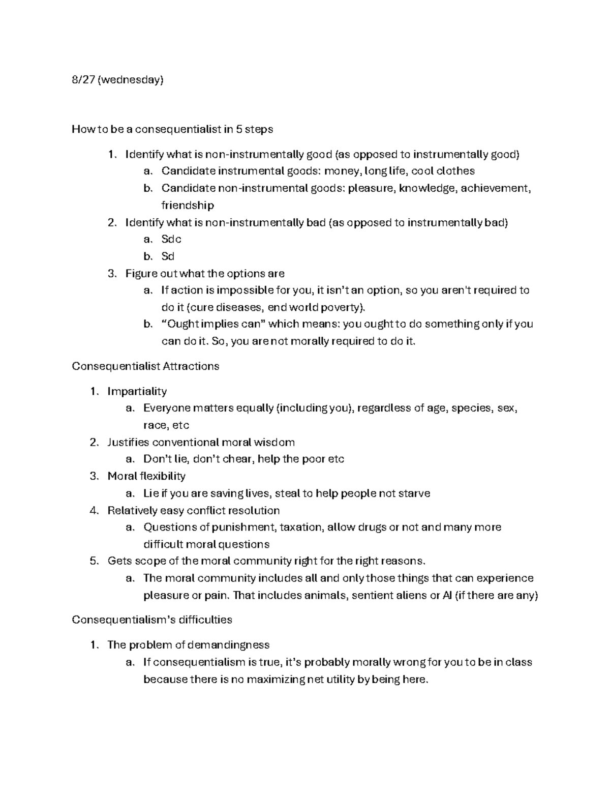PHIL 101: Consequentialism Explained in 5 Steps - Studocu