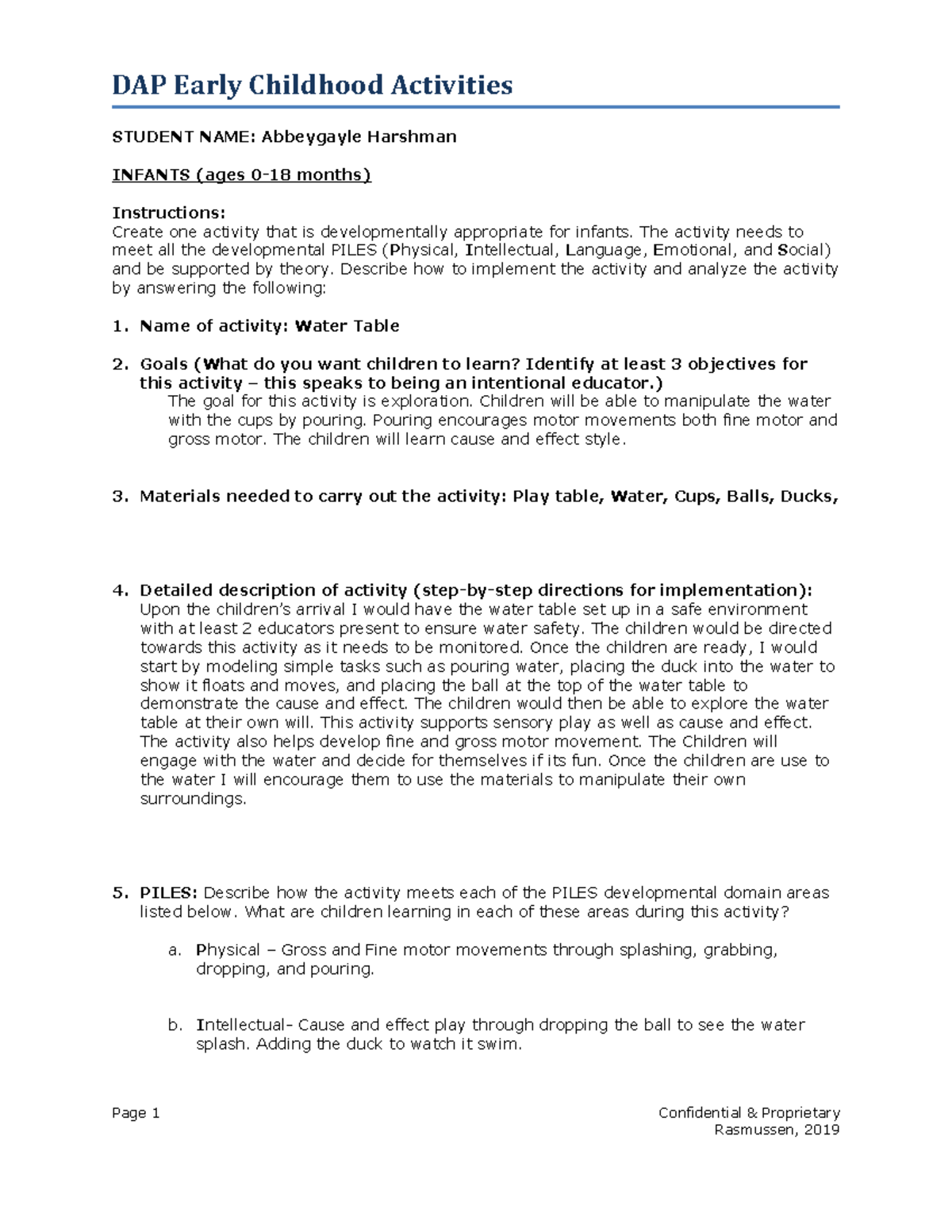 Aharshman­ Dapactivityplan 10202023 - DAP Early Childhood Activities ...