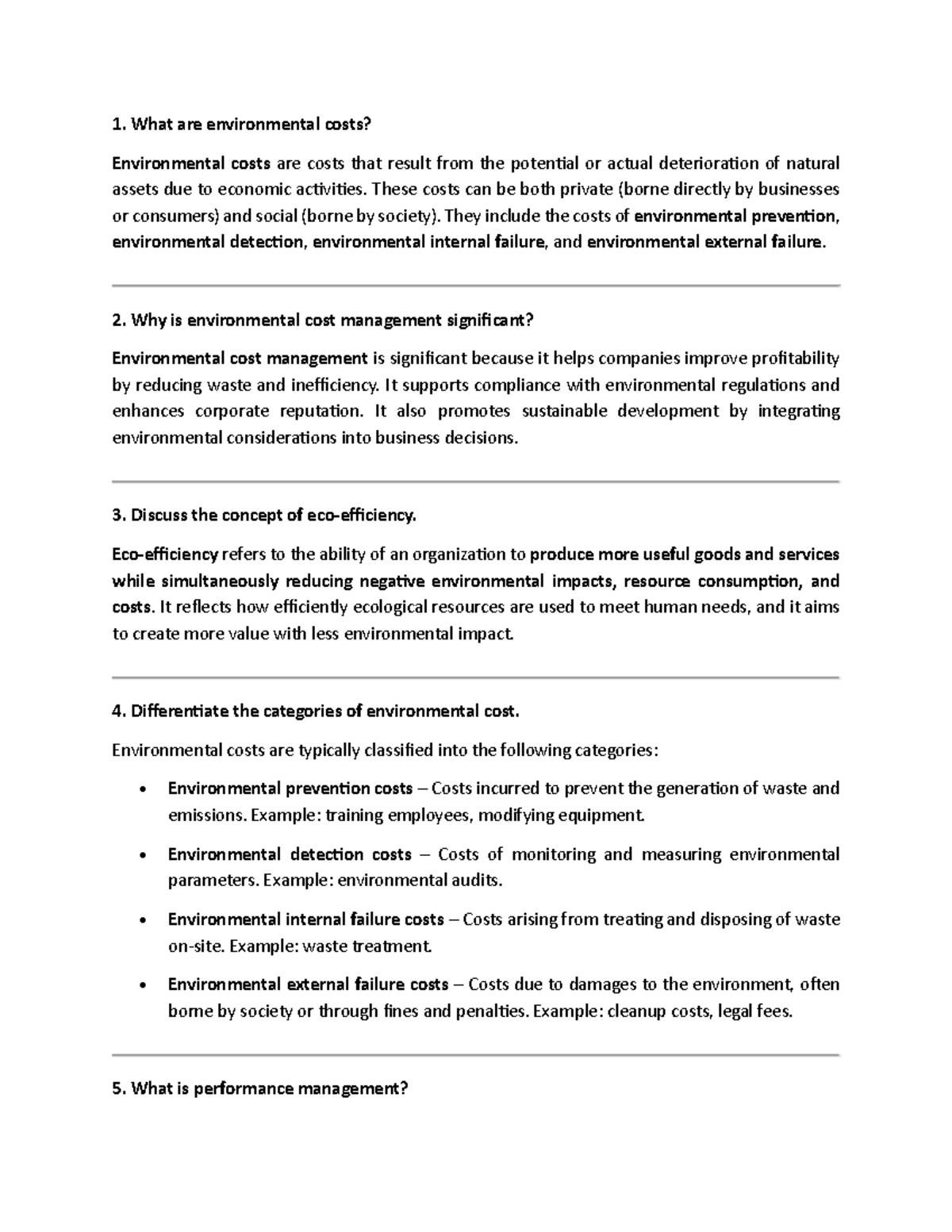 ENV 101: Understanding Environmental Costs & Performance Management ...