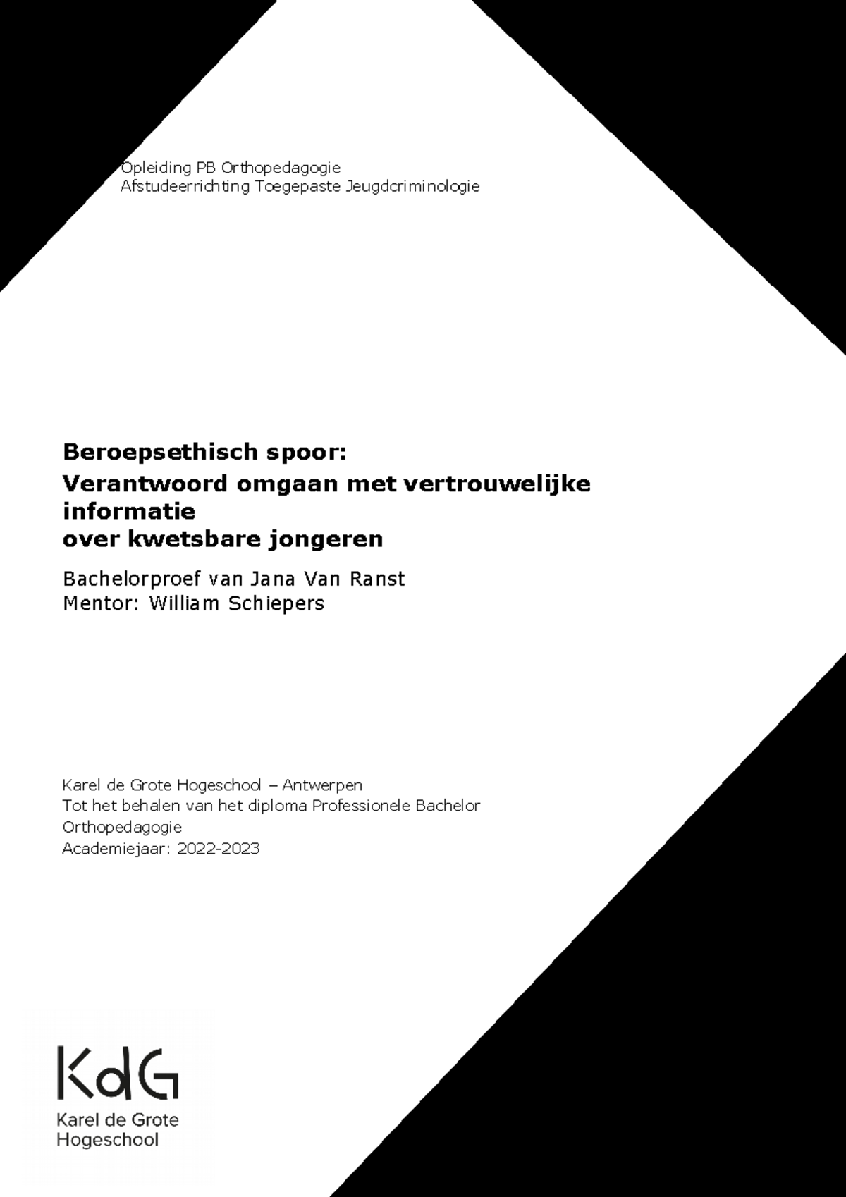 Bachelorproef Jana Van Ranst - Opleiding PB Orthopedagogie ...