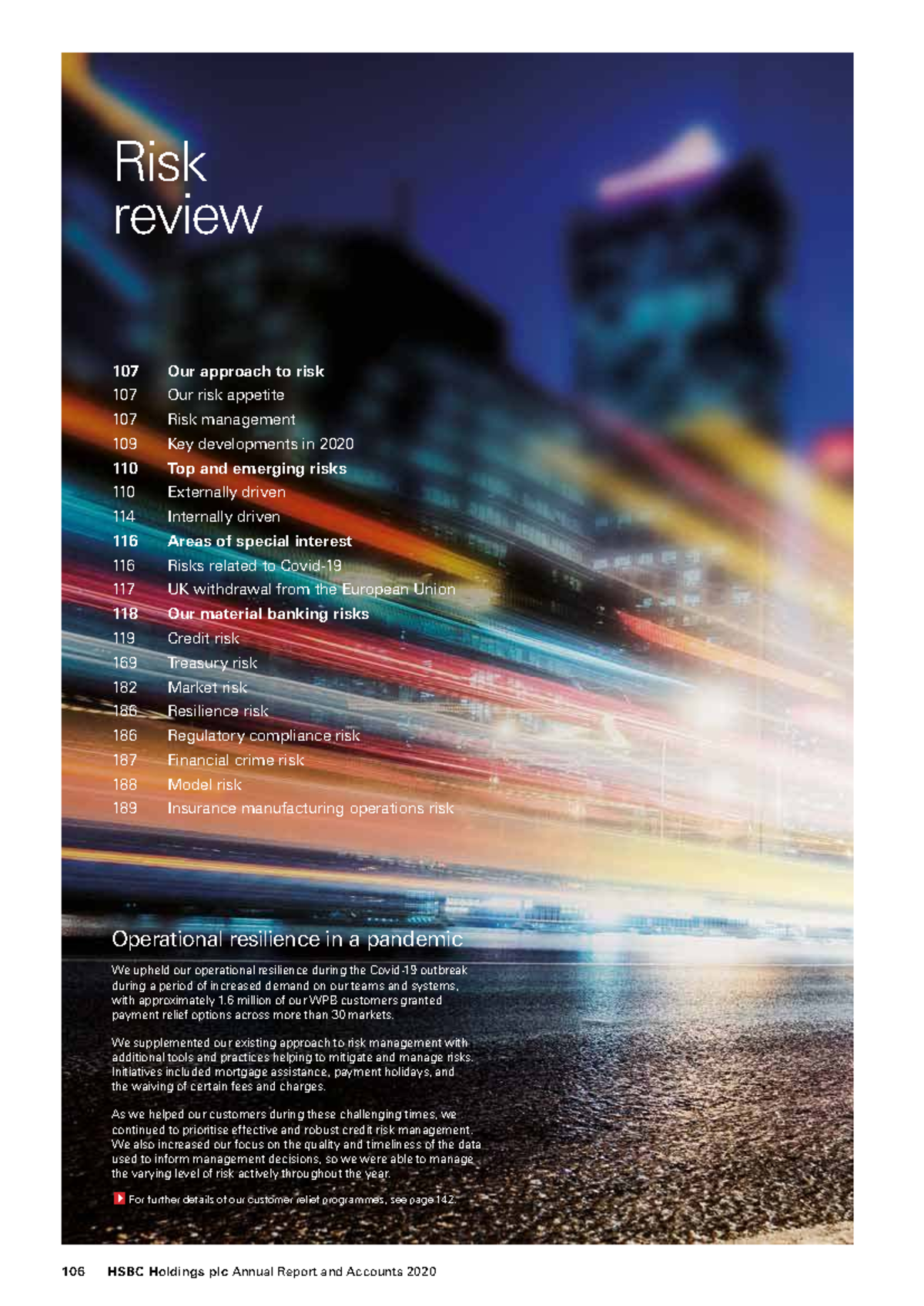 HSBC Holdings plc Risk Review 2020: Key Developments and Insights - Studocu