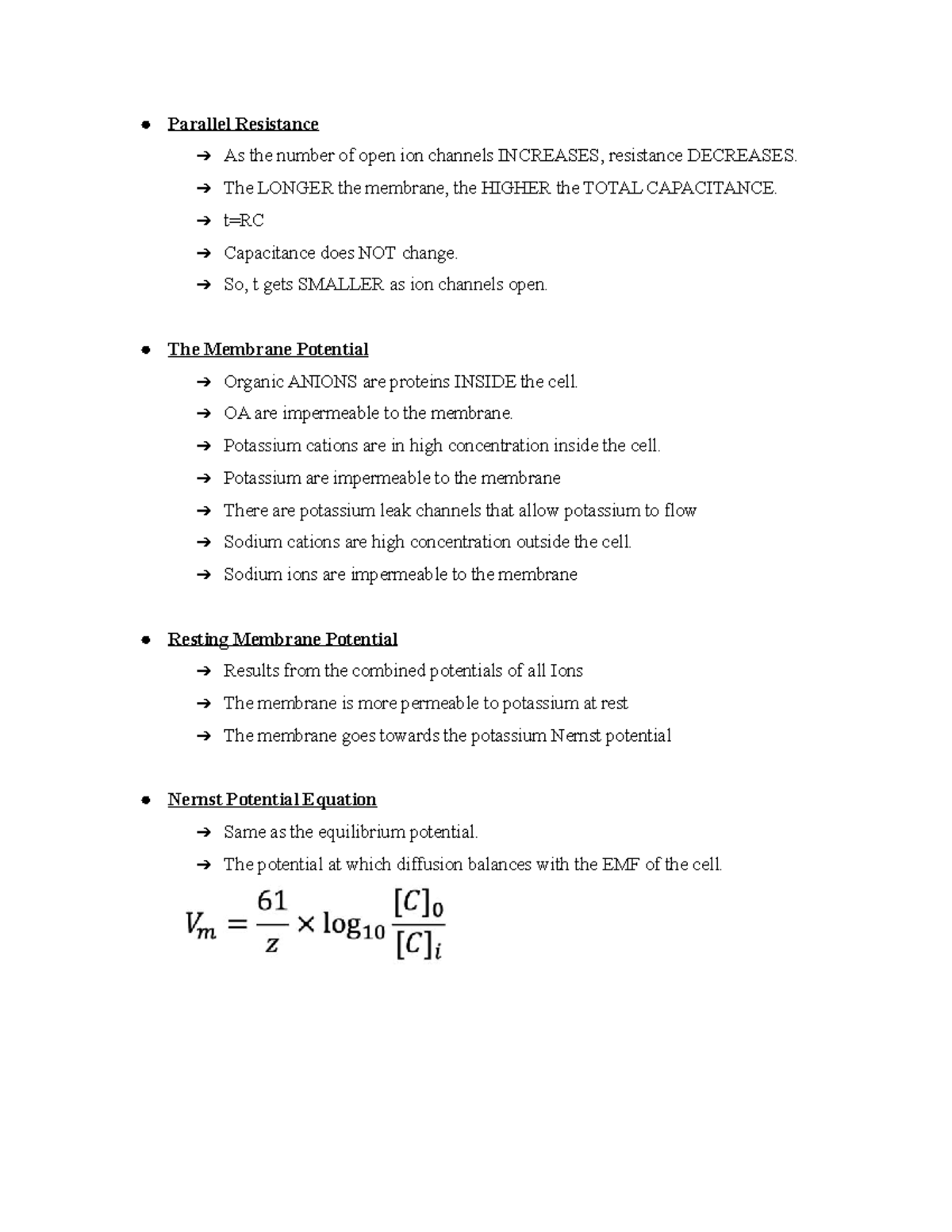 Neurophysiology 2 1 5 - Dr. Rennaker- combined with in-class quiz ...