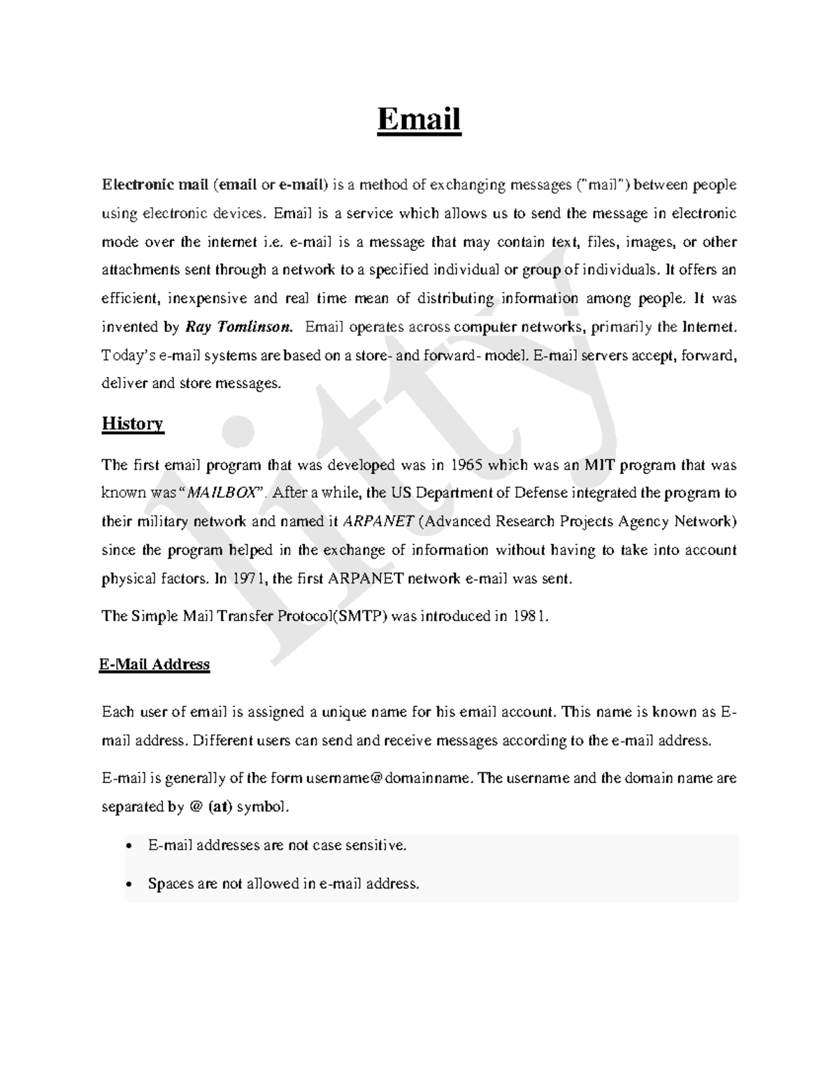 Email: Understanding Its Importance, Components, and Usage - Studocu