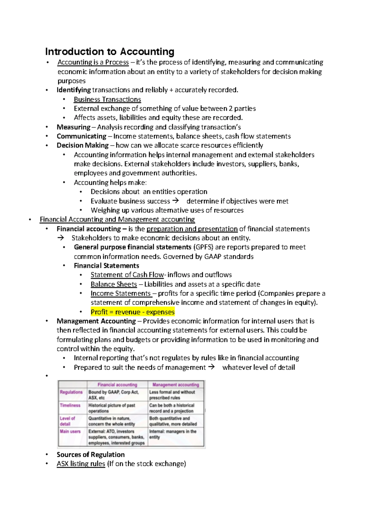 211-611 Introduction to Financial Accounting Syllabus 2022-2023 - Studocu