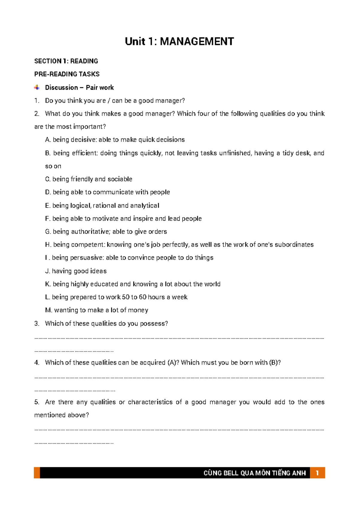 UNIT 4 - Managing Across Culture - Unit 4: MANAGING ACROSS CULTURES ...