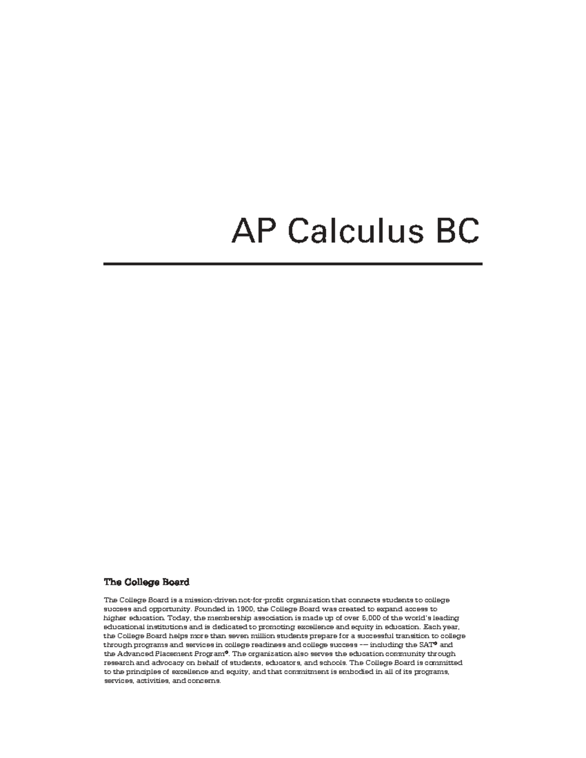 AP Calculus BC Mock Exam Practice Questions - Studocu