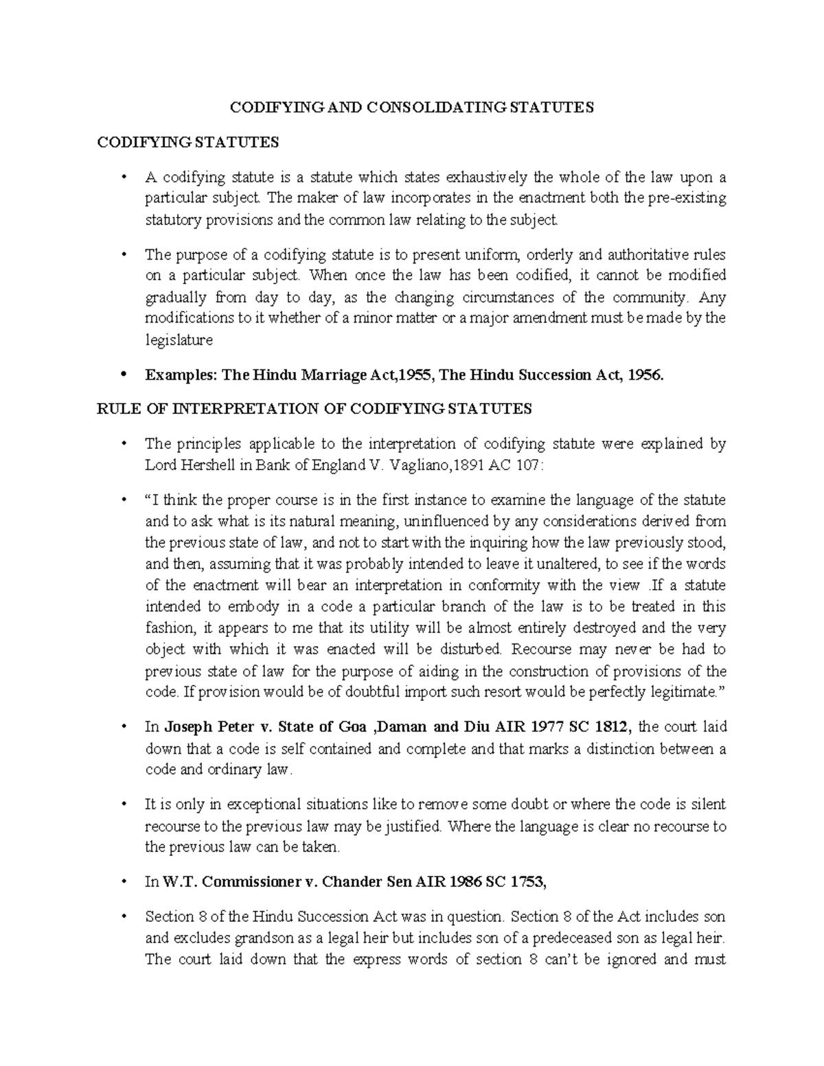 870829 Codifying Statutes - Comprehensive Legal Notes and Insights ...