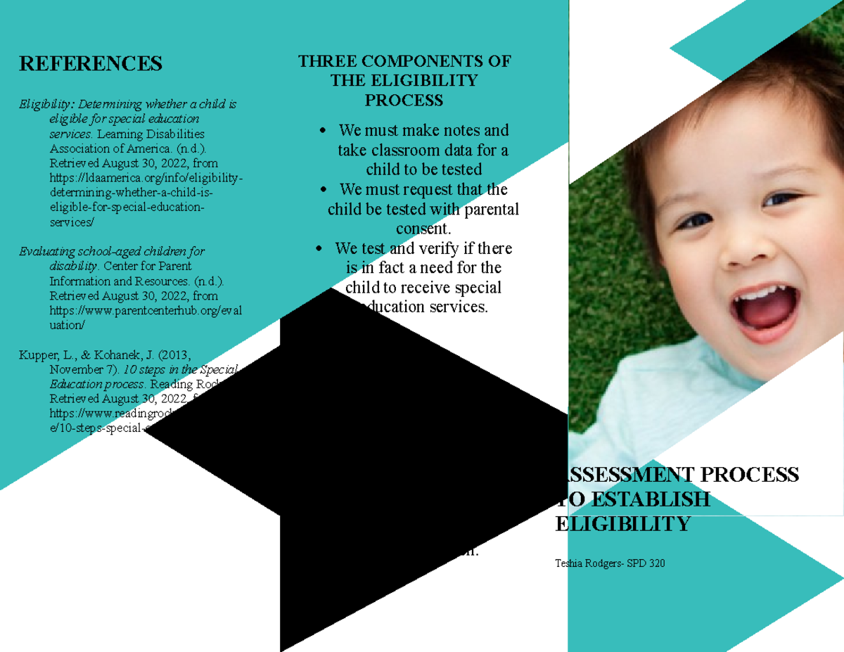 T1-Special Education Eligibility Assessment Process - SPD 320 - Studocu