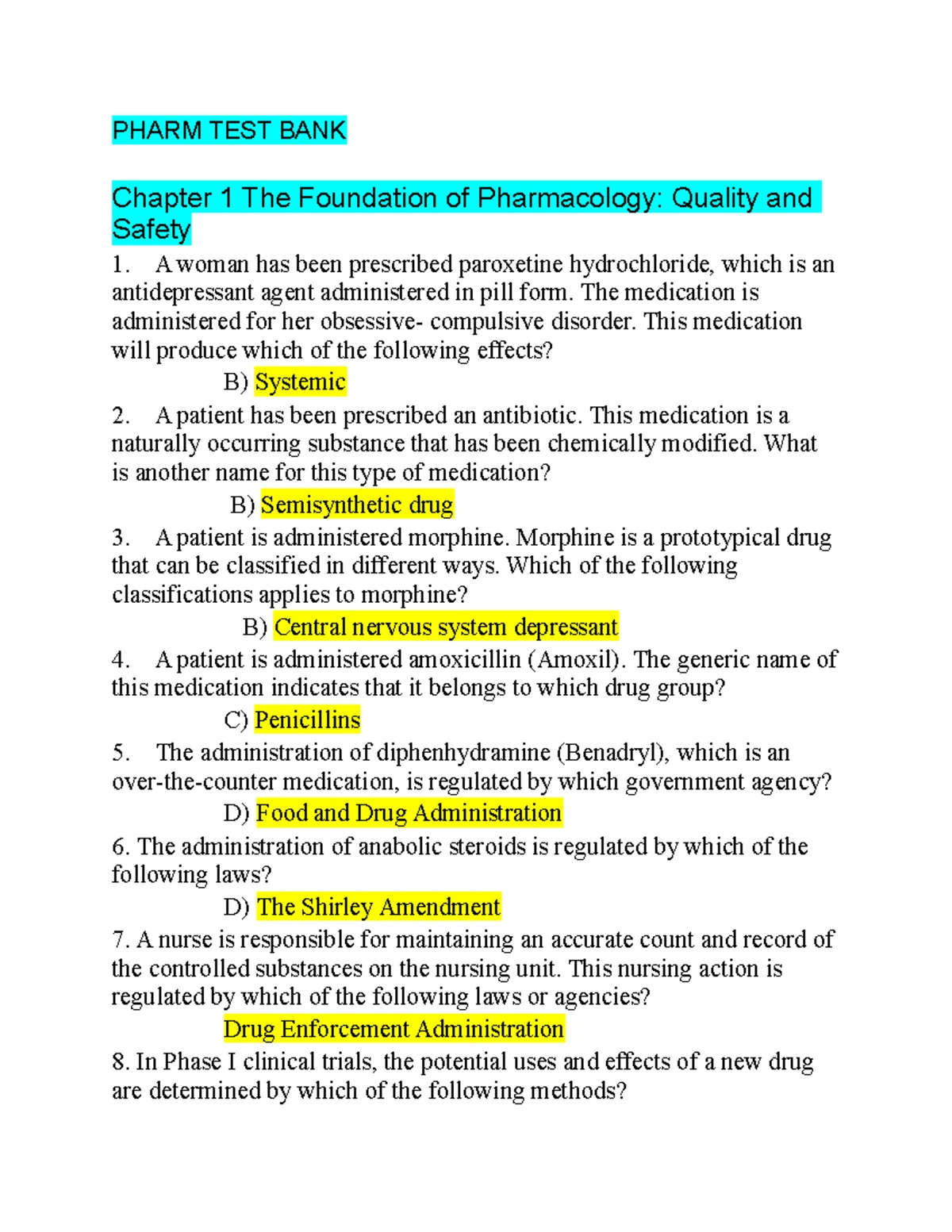 Fundamentals Exam 1 Study Guide: Key Readings & Health Care Concepts ...