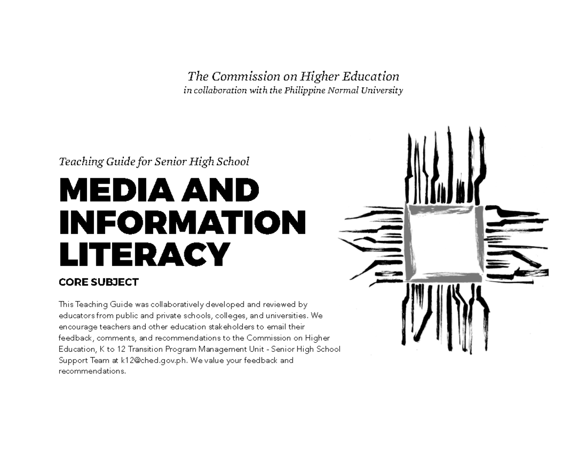 Teaching Guide for Media and Information Literacy (SHS) - Studocu