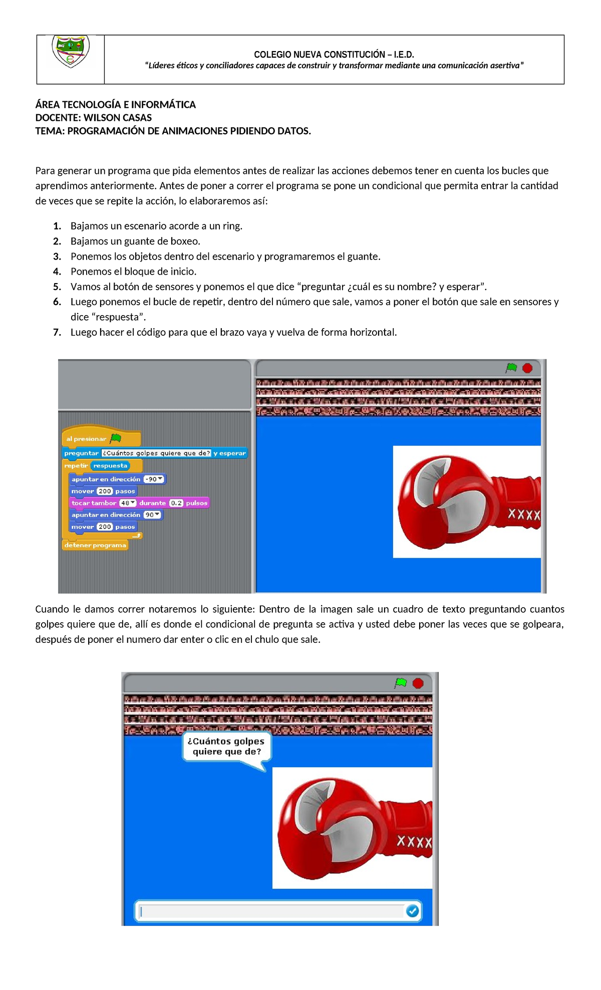 GUIA Scratch 8 - Fichas y tutorial de Scracth - COLEGIO NUEVA ...
