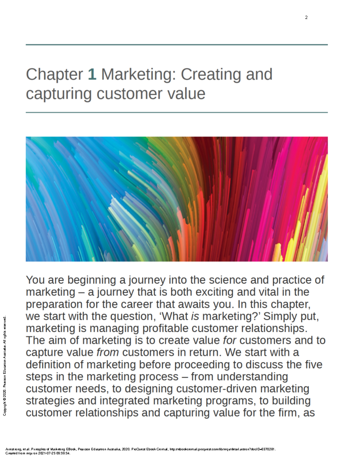 Chapter 1: Introduction to Marketing Concepts and Strategies - Studocu